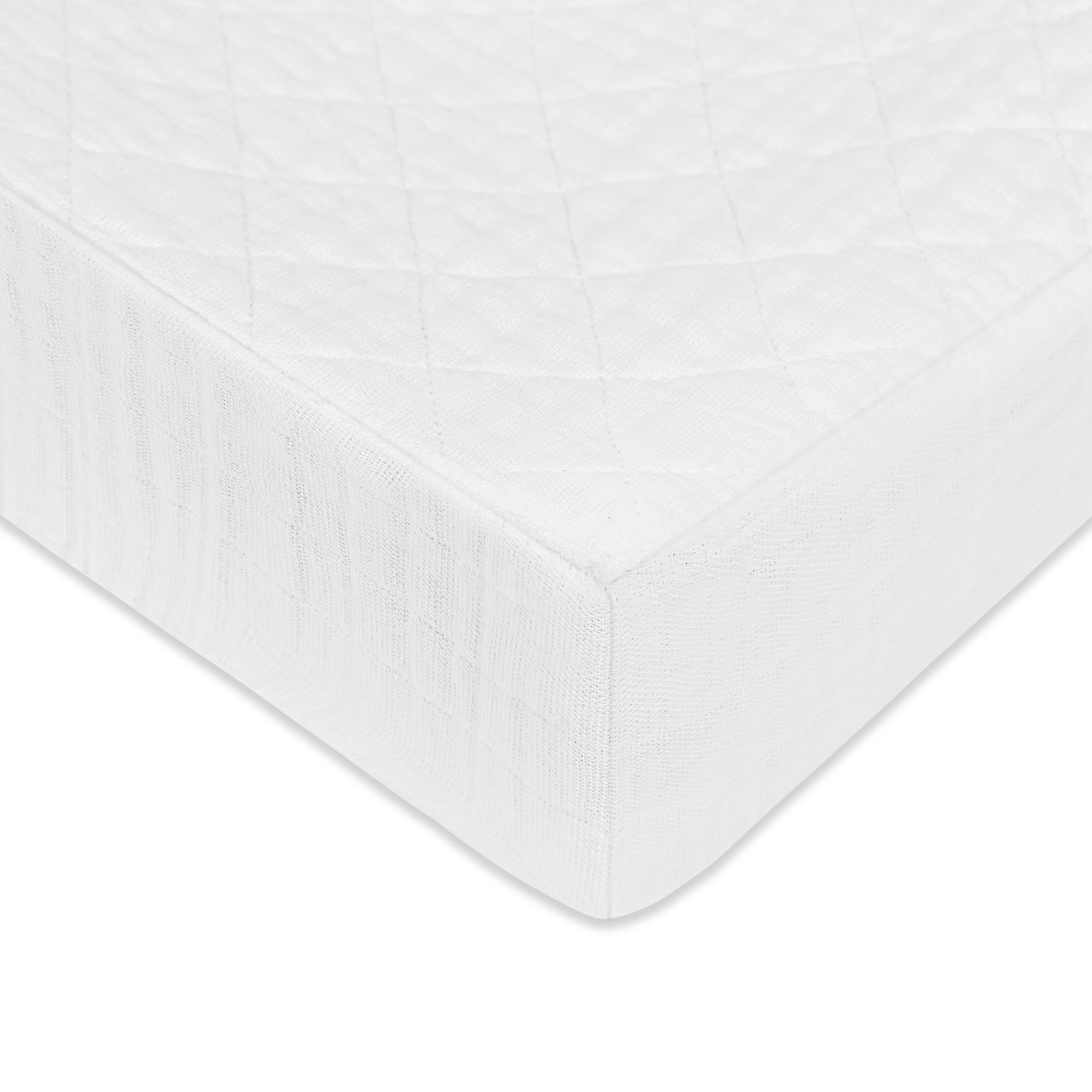 Quilted Changing Pad Cover in GOTS Certified Organic Muslin Cotton - Image 68