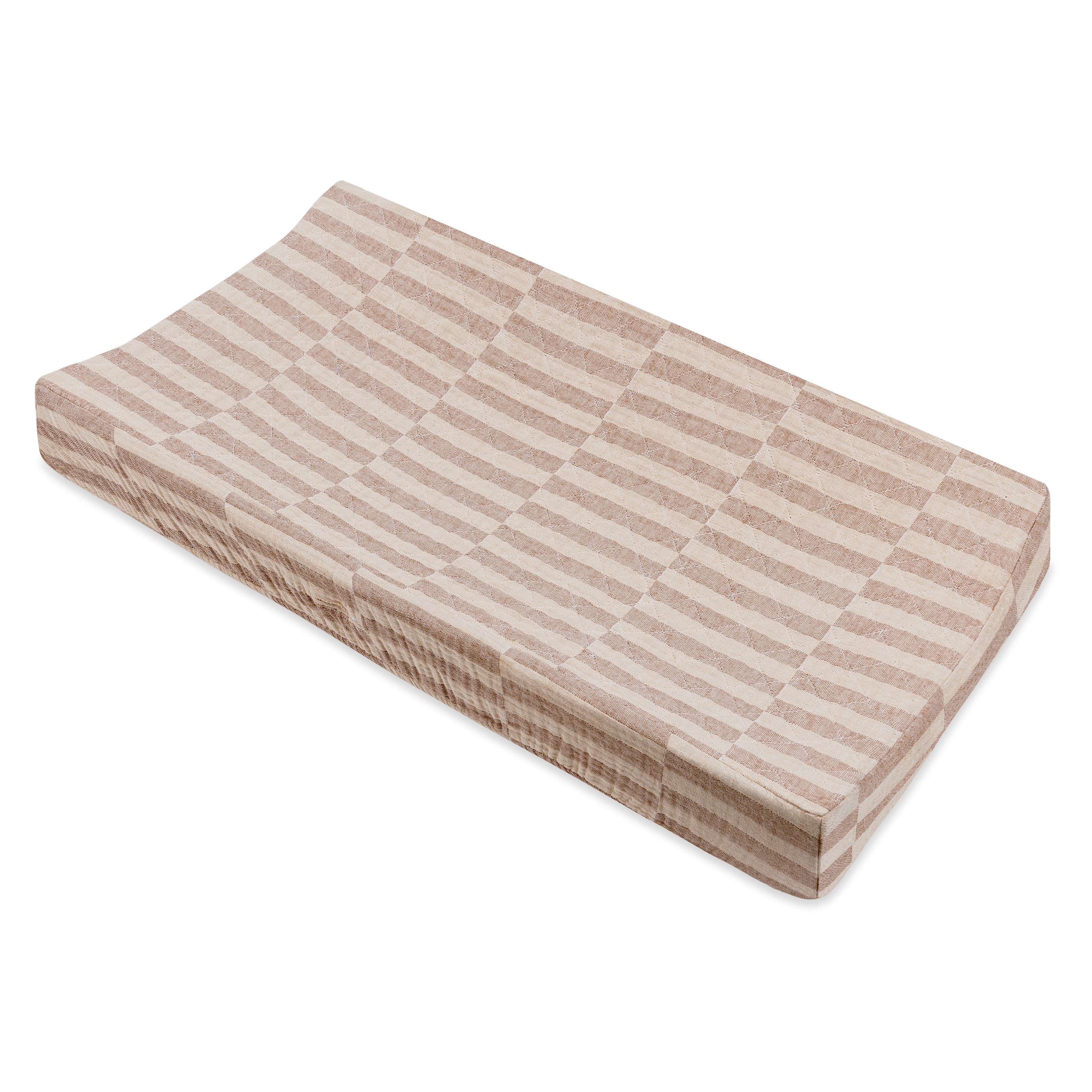Quilted Changing Pad Cover in GOTS Certified Organic Muslin Cotton - Image 7