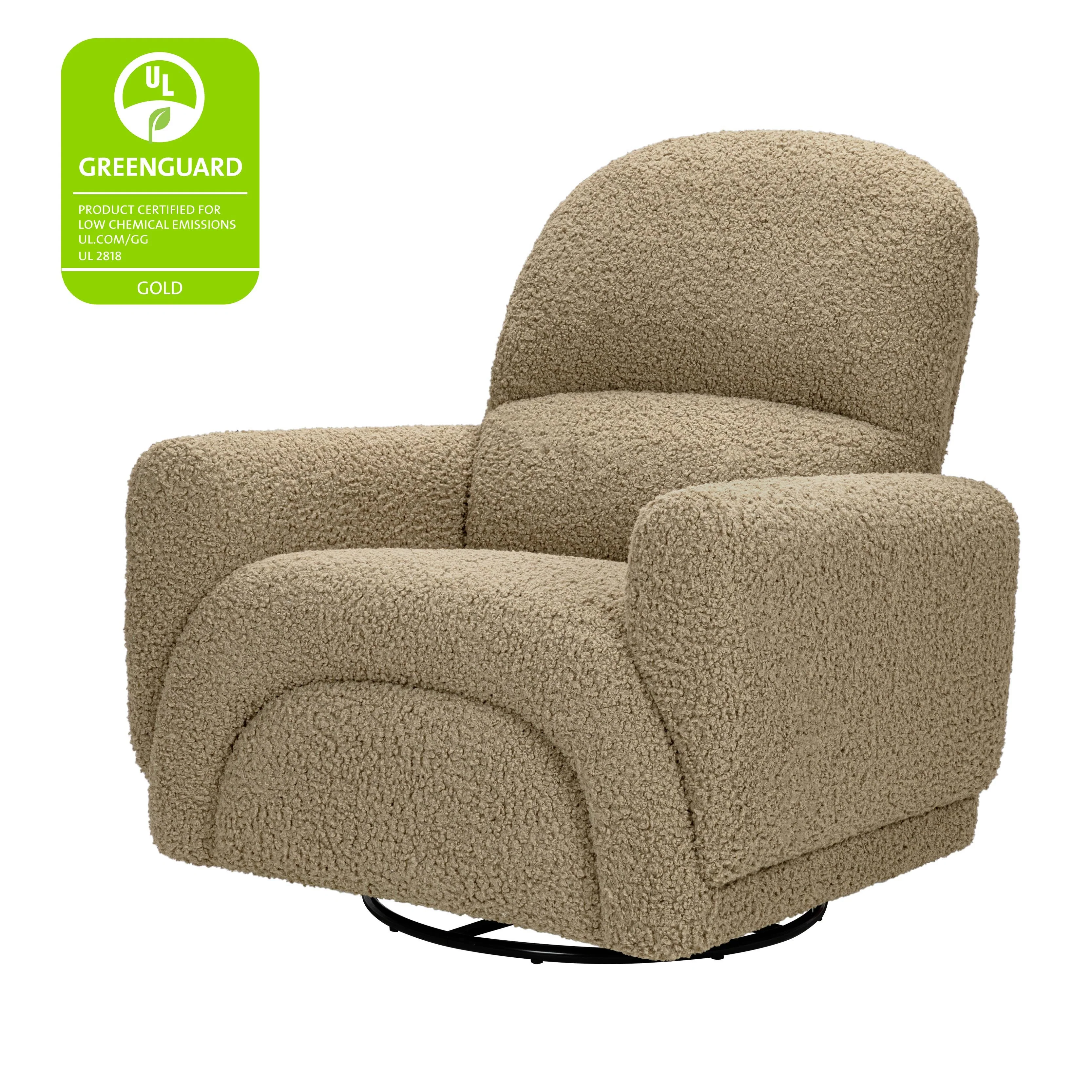 Rainbow Recliner and Swivel Glider in Teddy Loop - Image 6