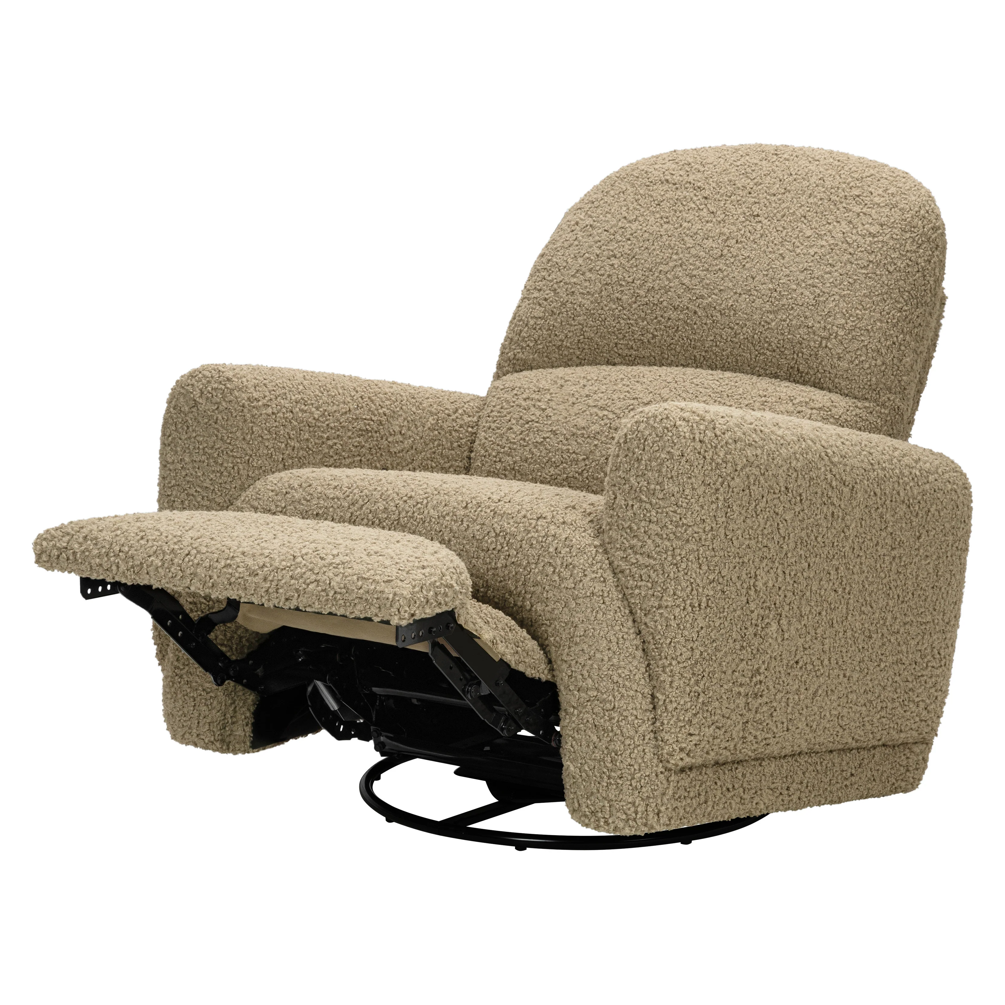 Rainbow Recliner and Swivel Glider in Teddy Loop - Image 8