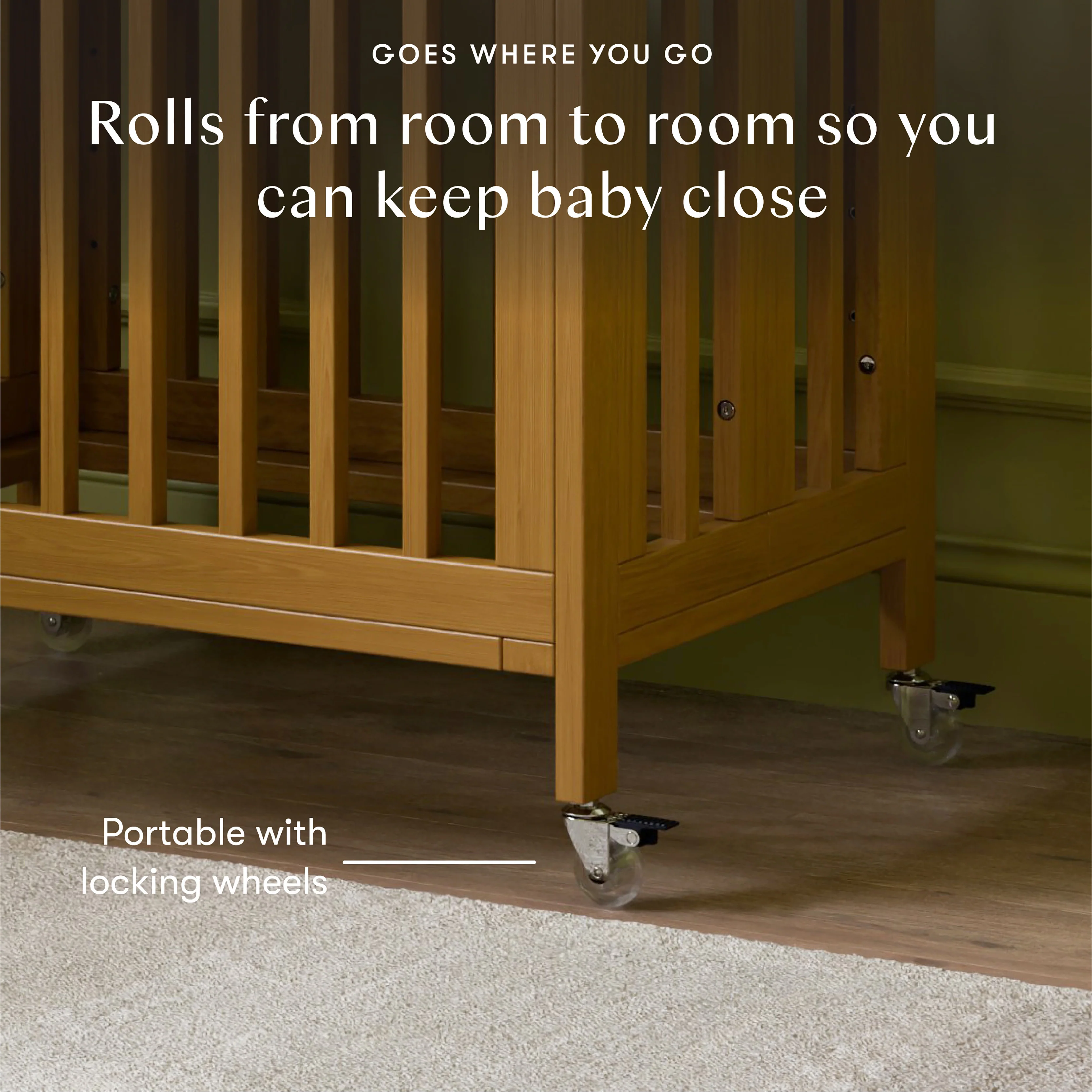 Rolli 9-in-1 Convertible All-Stages® Crib with Bassinet & Toddler Bed Conversion Kits - Image 25