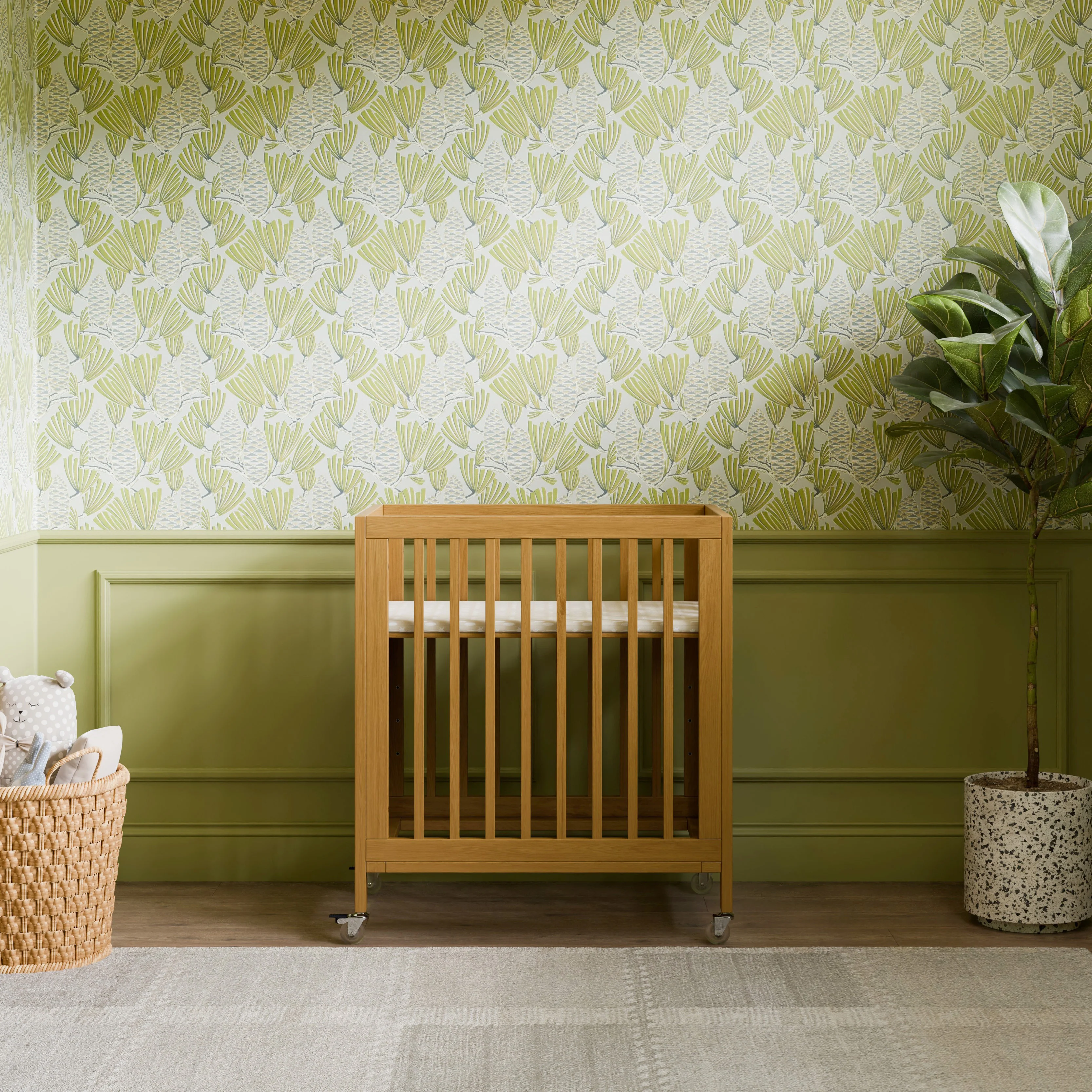 Rolli 9-in-1 Convertible All-Stages® Crib with Bassinet & Toddler Bed Conversion Kits - Image 30