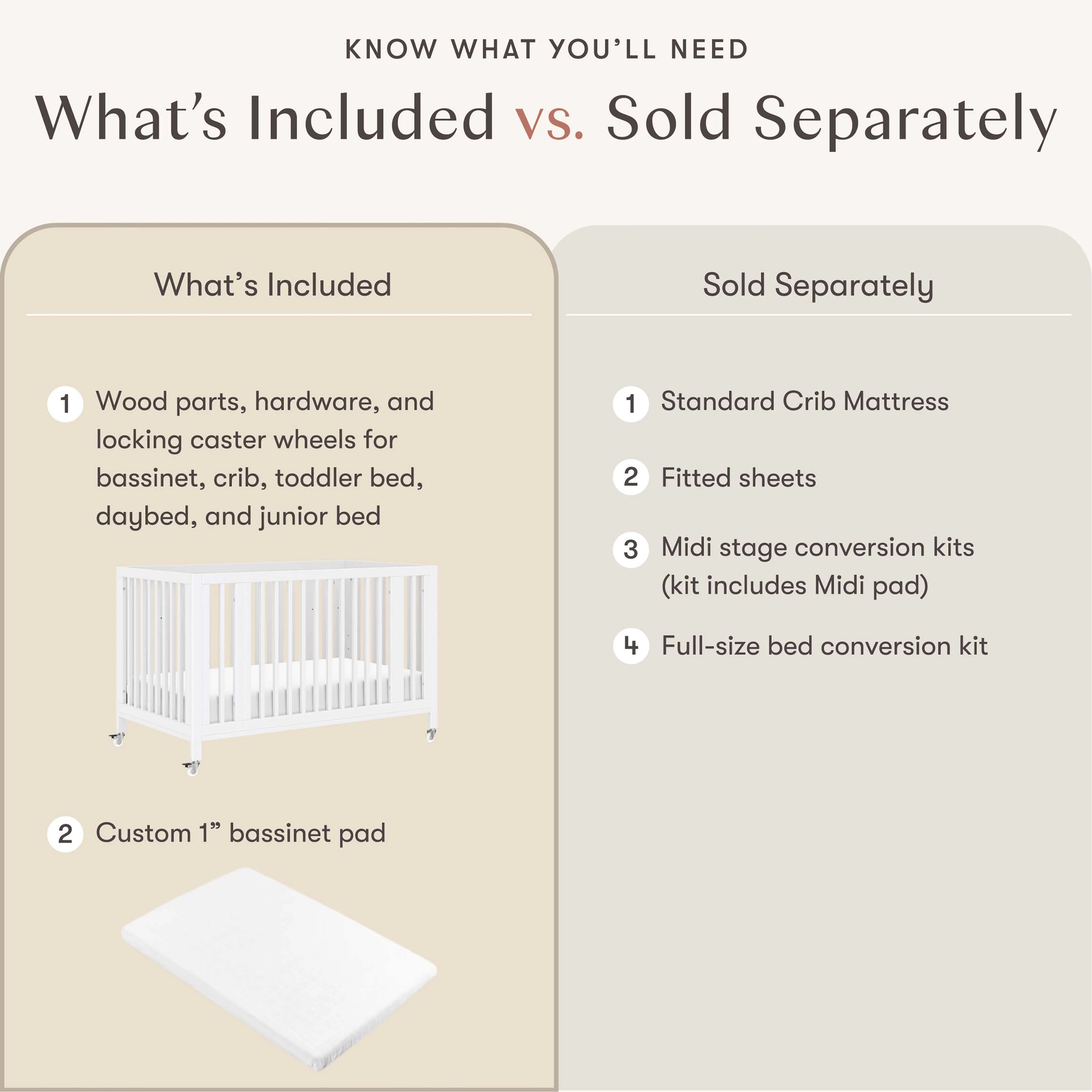 Rolli 9-in-1 Convertible All-Stages® Crib with Bassinet & Toddler Bed Conversion Kits - Image 69