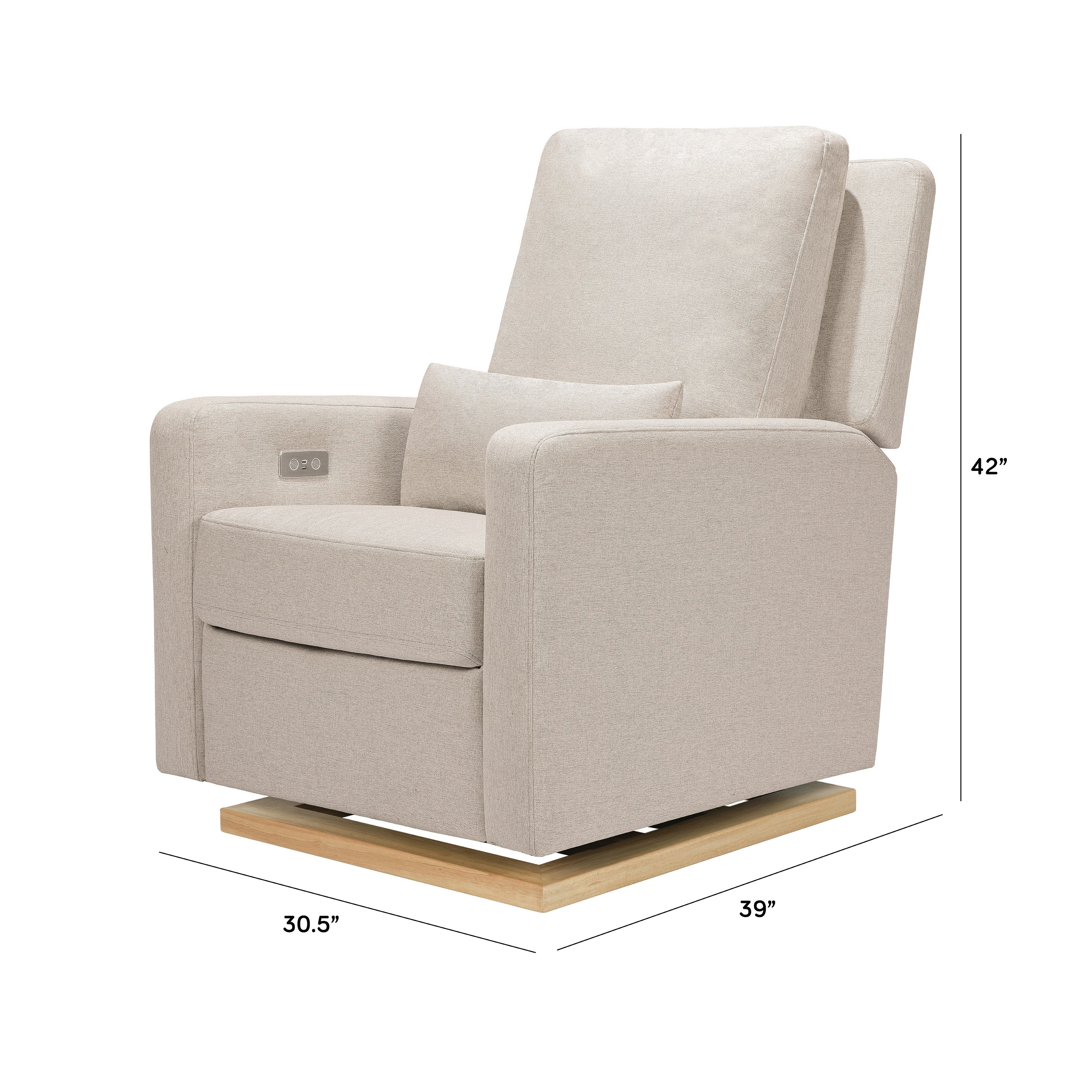 Sigi Electronic Recliner and Glider with USB Port - Image 49
