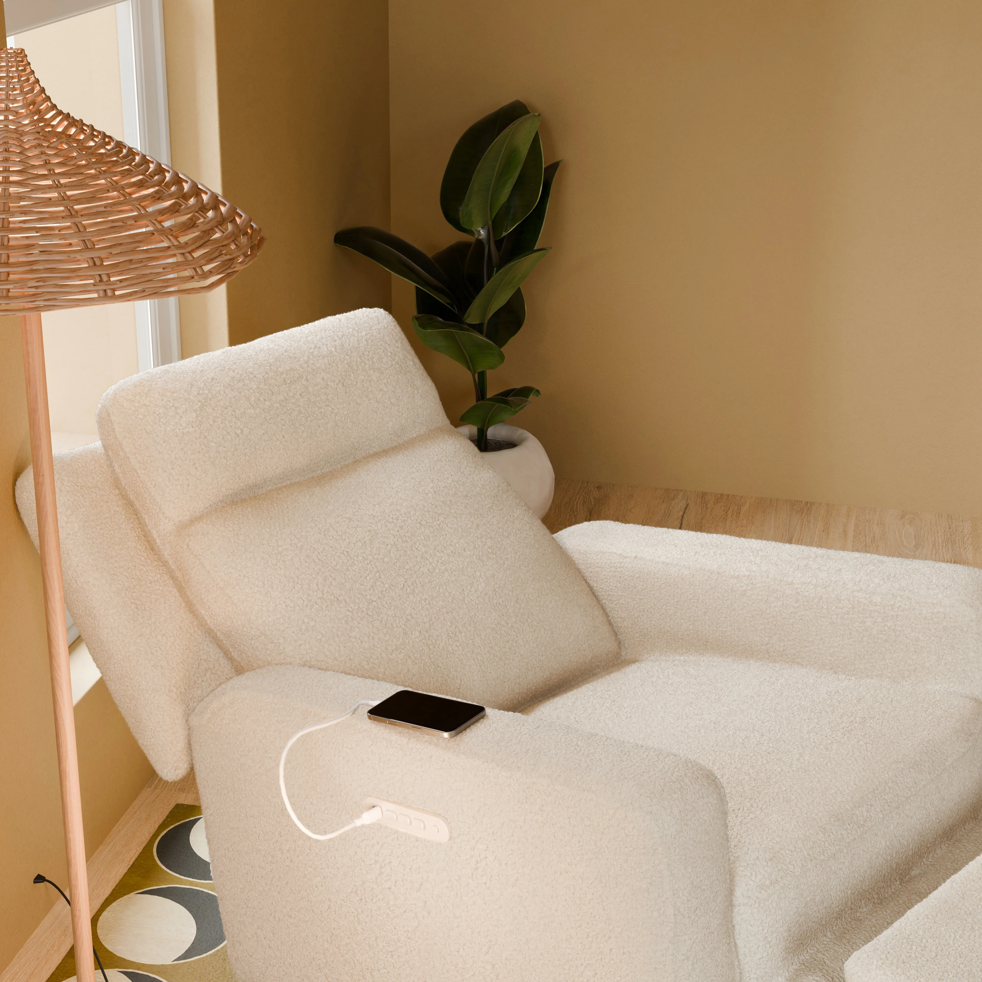 Sigi Pro Power Recliner and Swivel Glider with Power Adjustable Headrest and Lumbar Support - Image 7