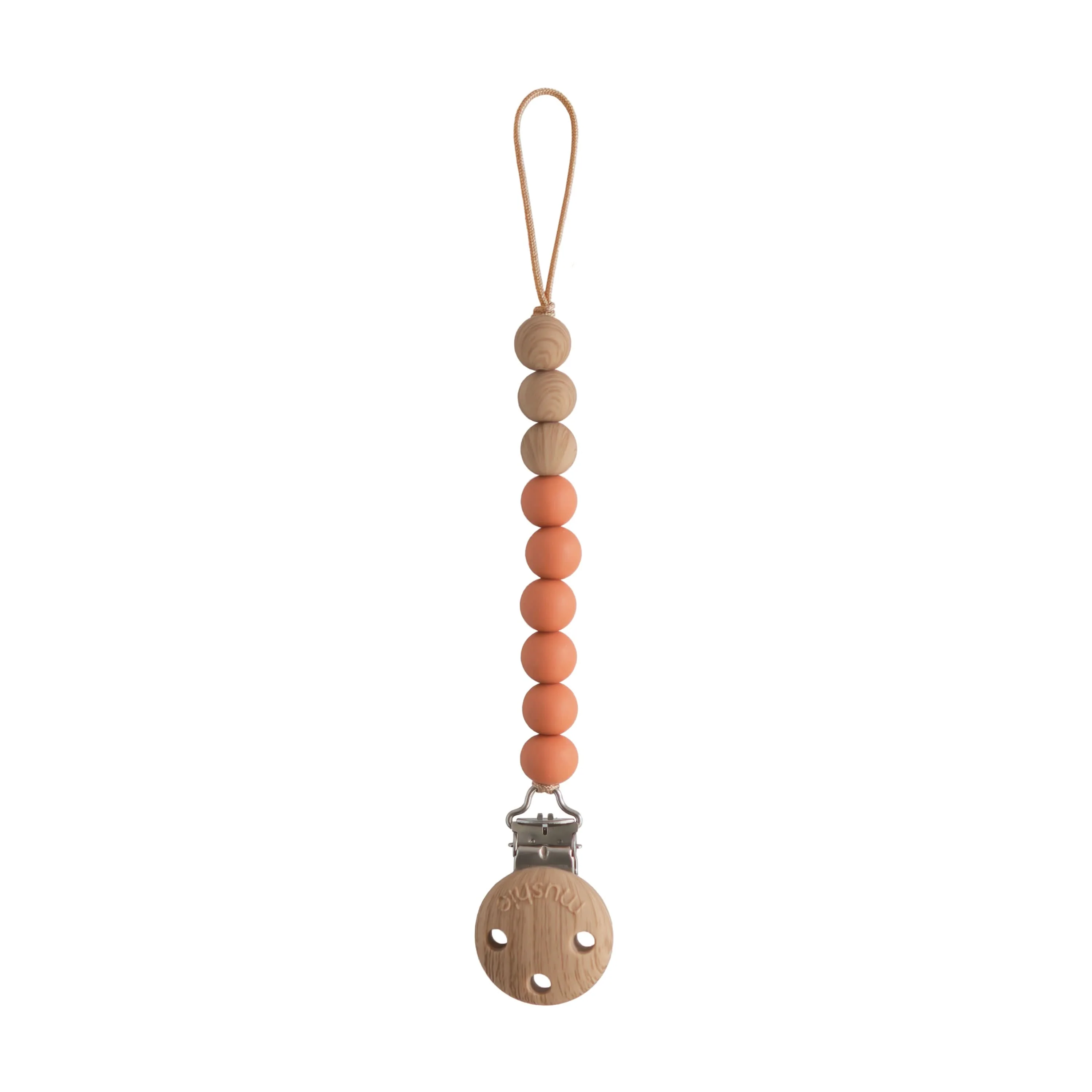 Mushie Silicone Pacifier Clip | Eva - Image 17