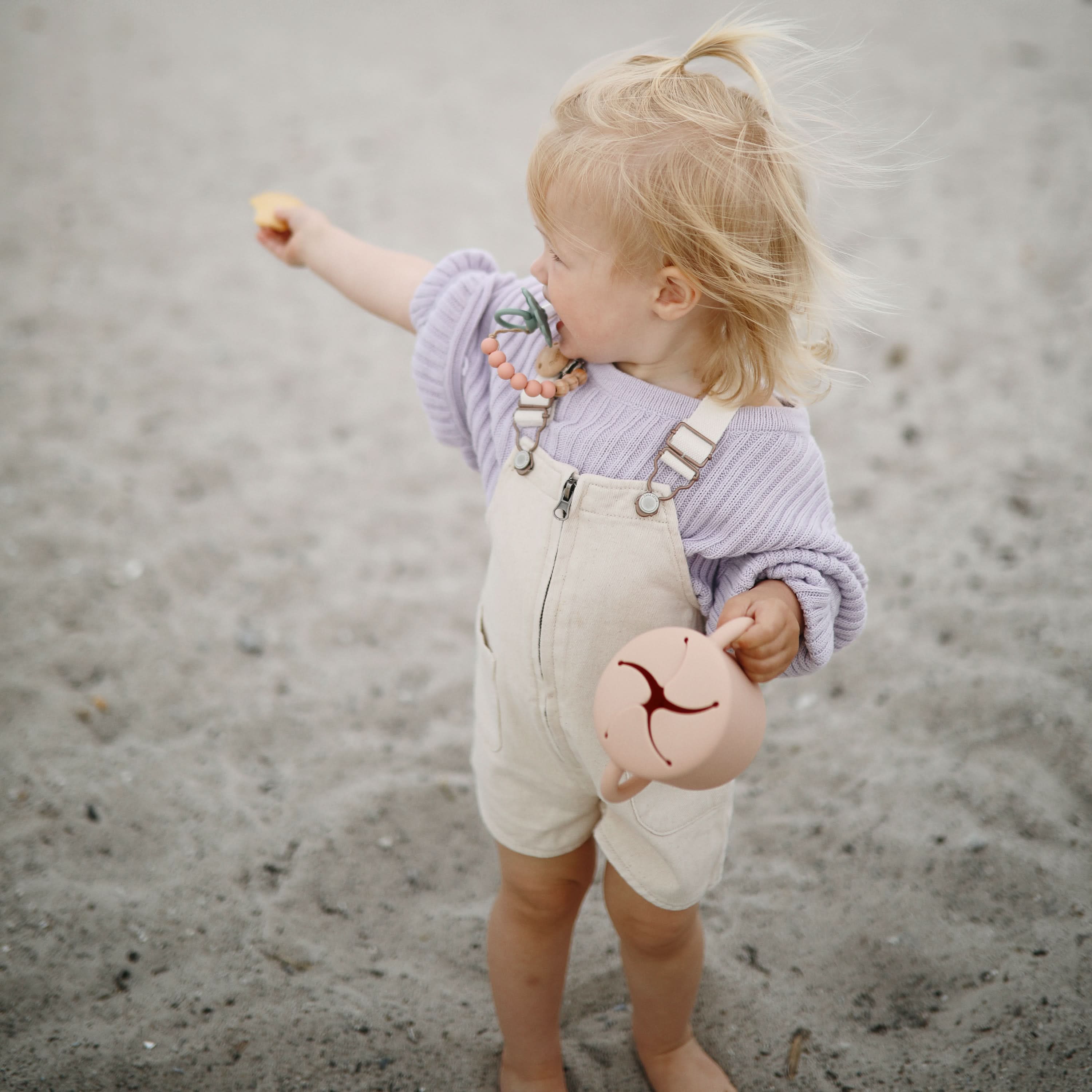 Mushie Silicone Pacifier Clip | Eva - Image 55