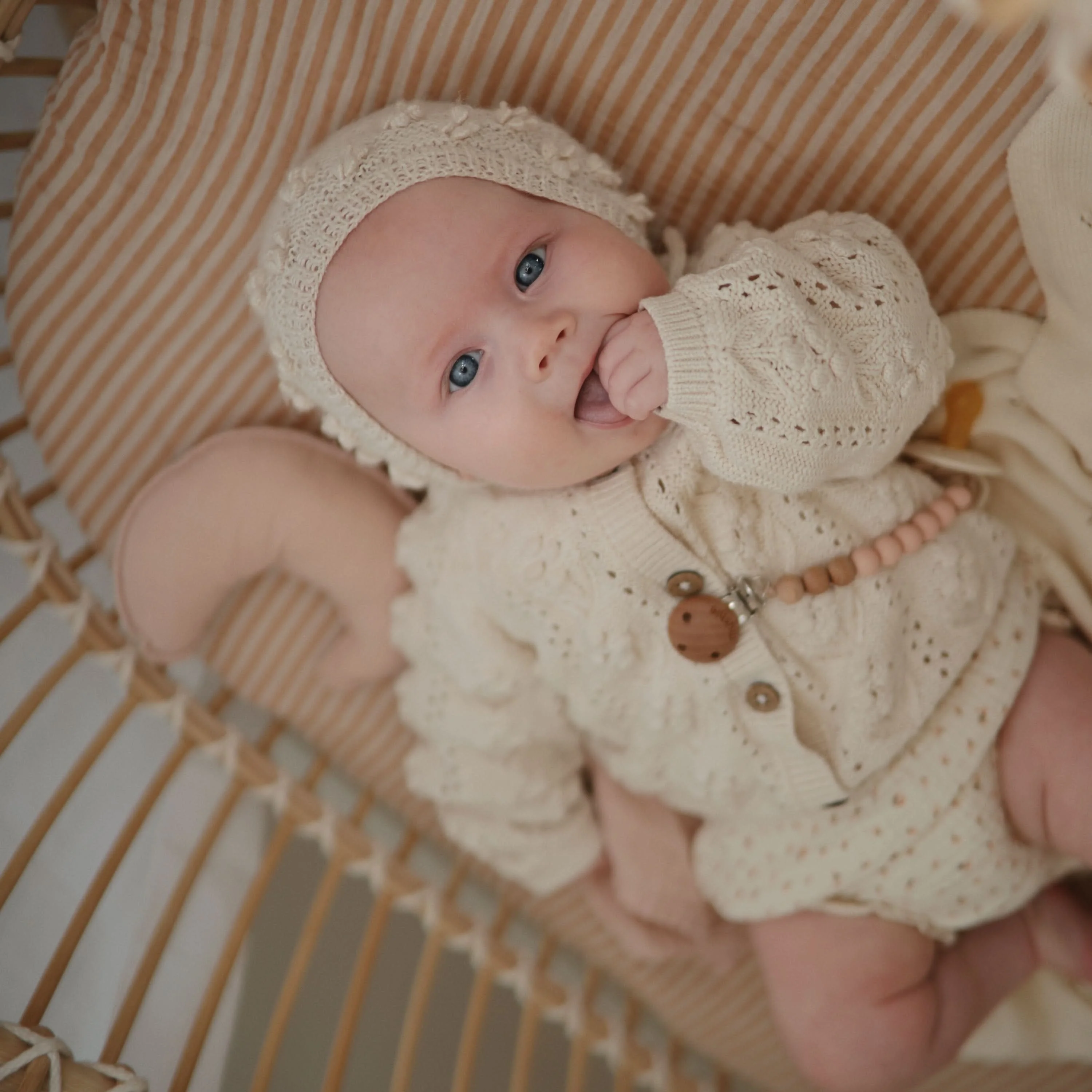 Mushie Silicone Pacifier Clip | Eva - Image 60