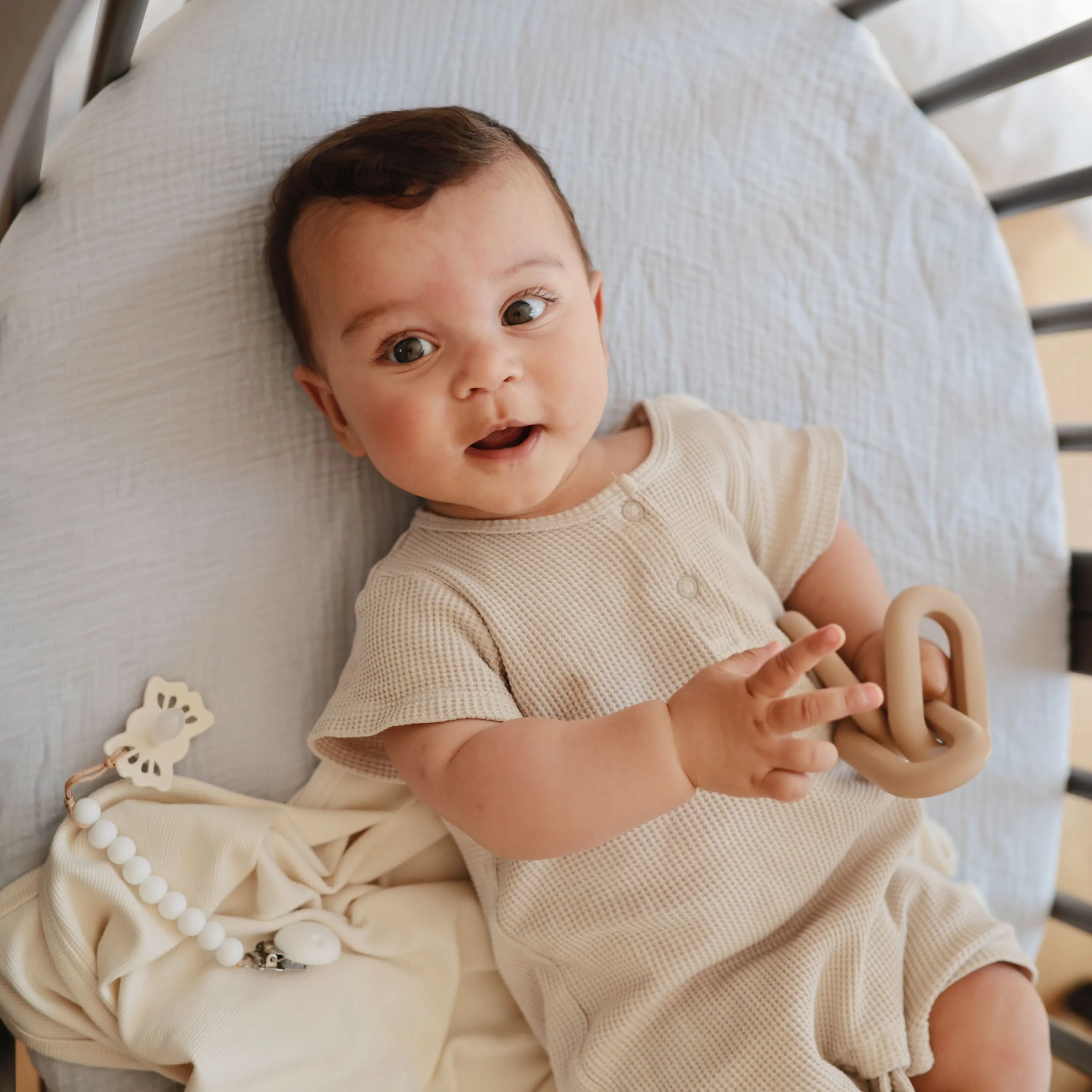 Mushie Silicone Pacifier Clip | Hera - Image 69