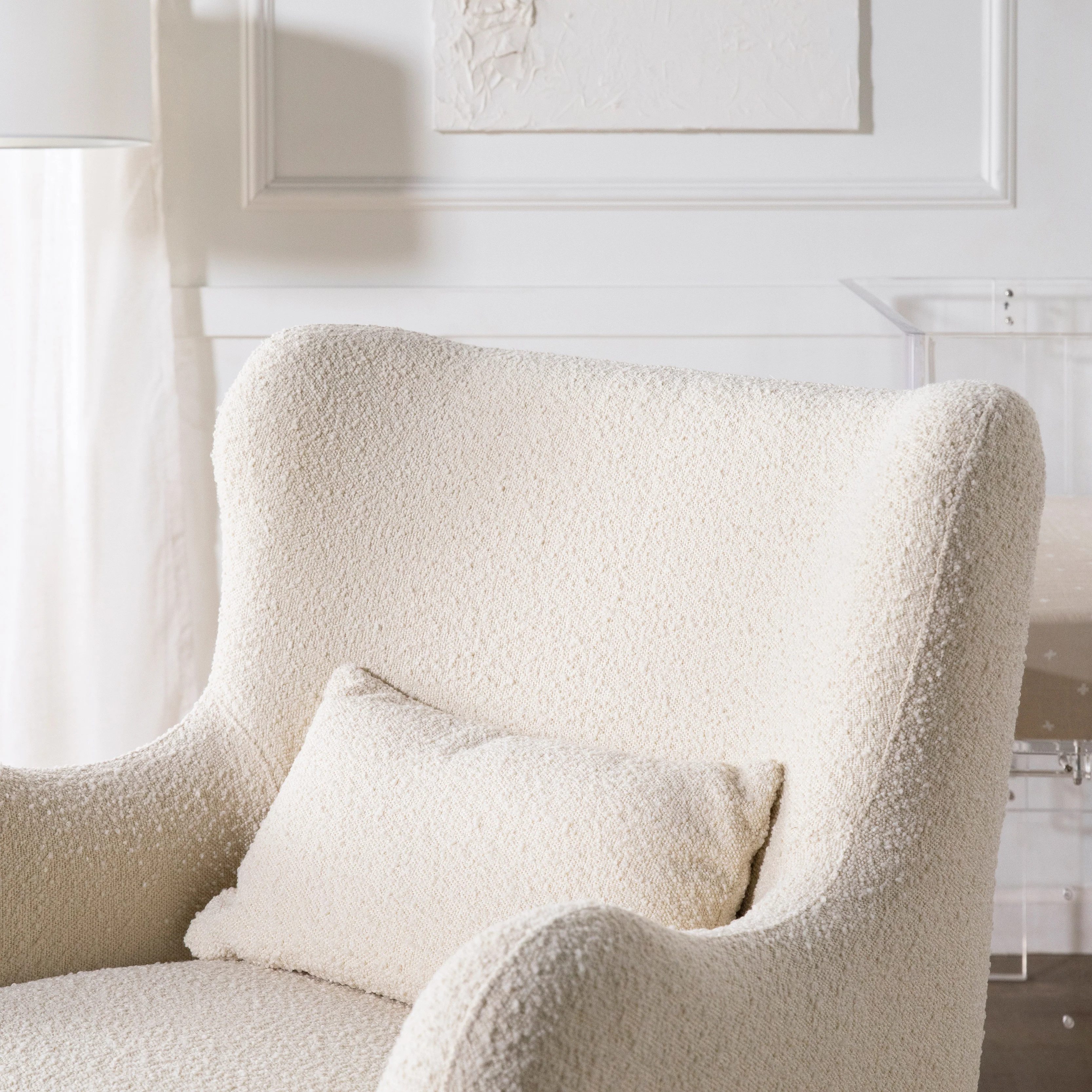 Solstice Swivel Glider in Boucle - Image 12