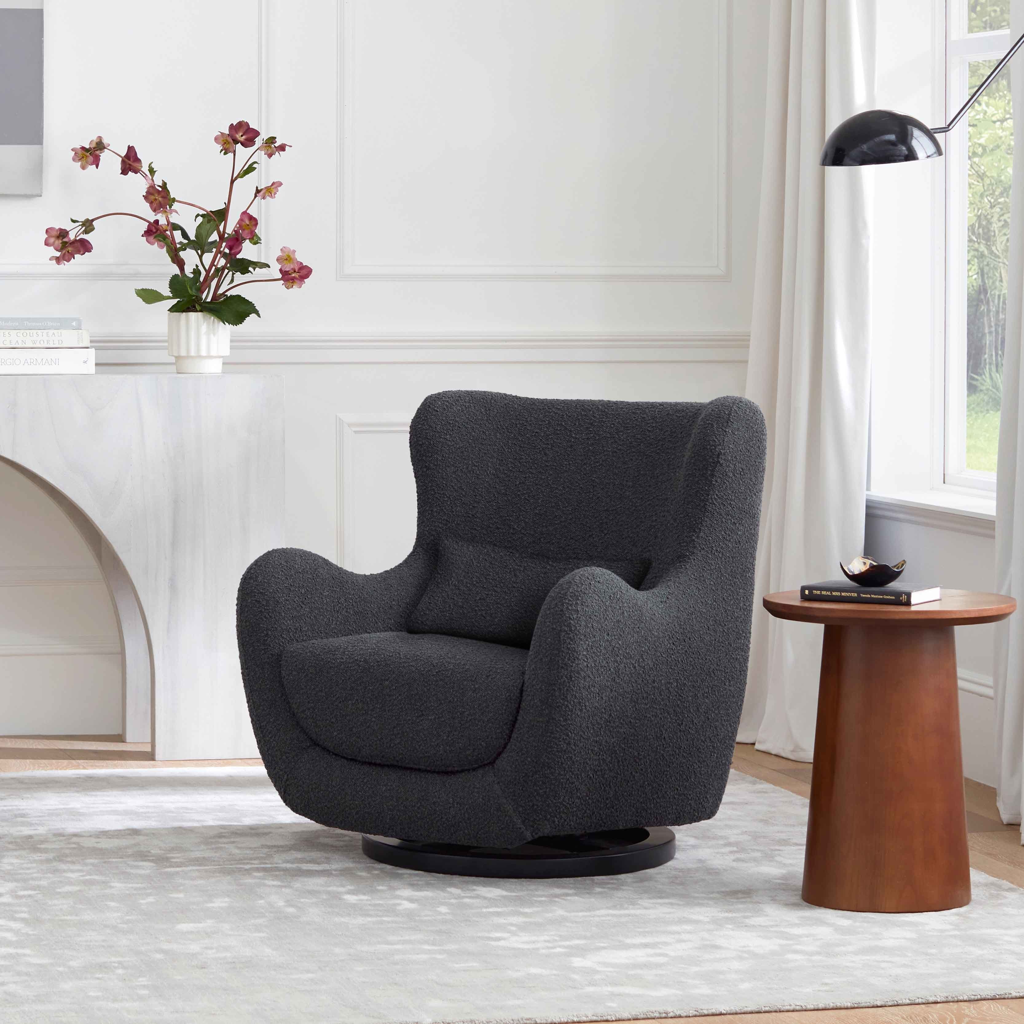 Solstice Swivel Glider in Boucle - Image 4