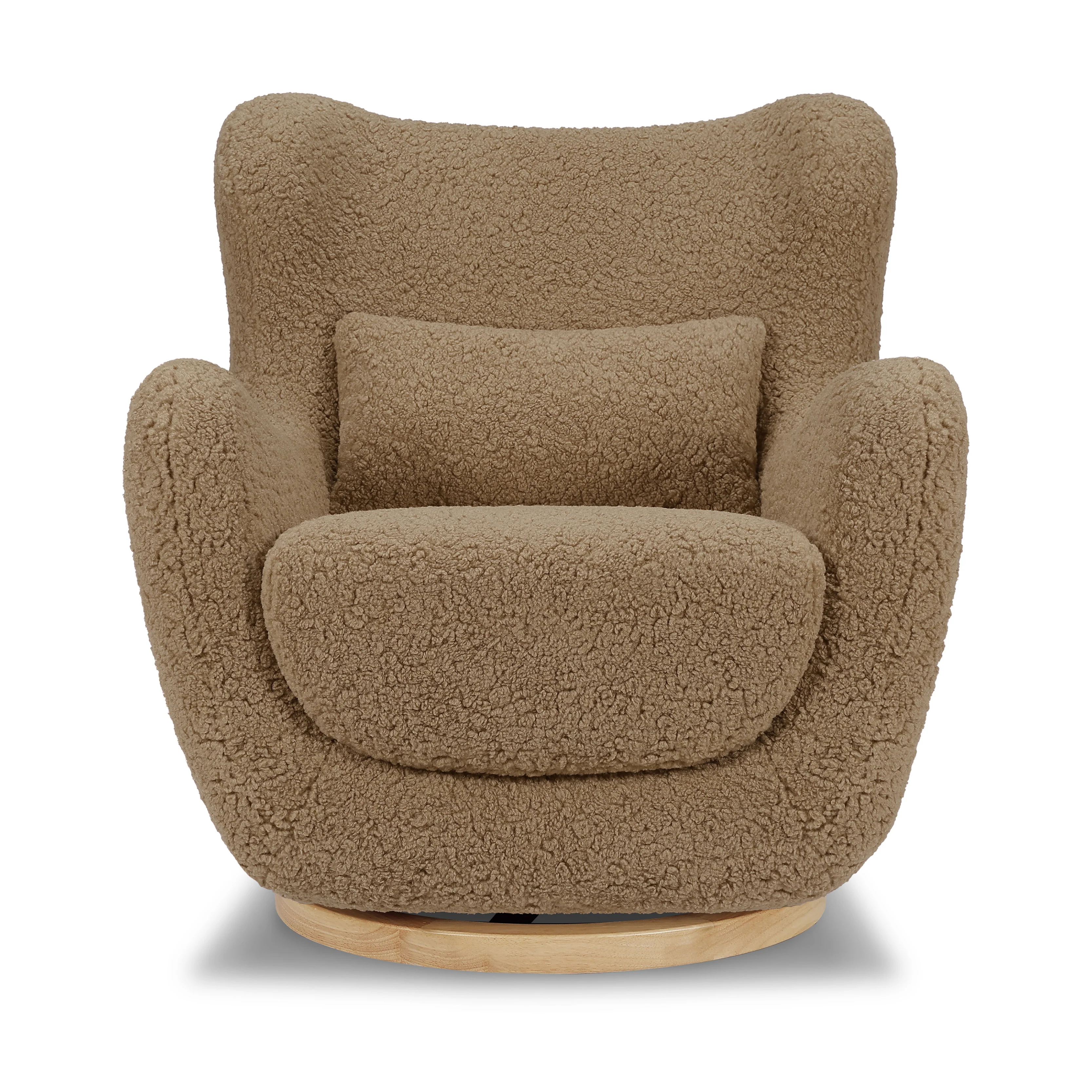 Solstice Swivel Glider in Shearling - Image 3