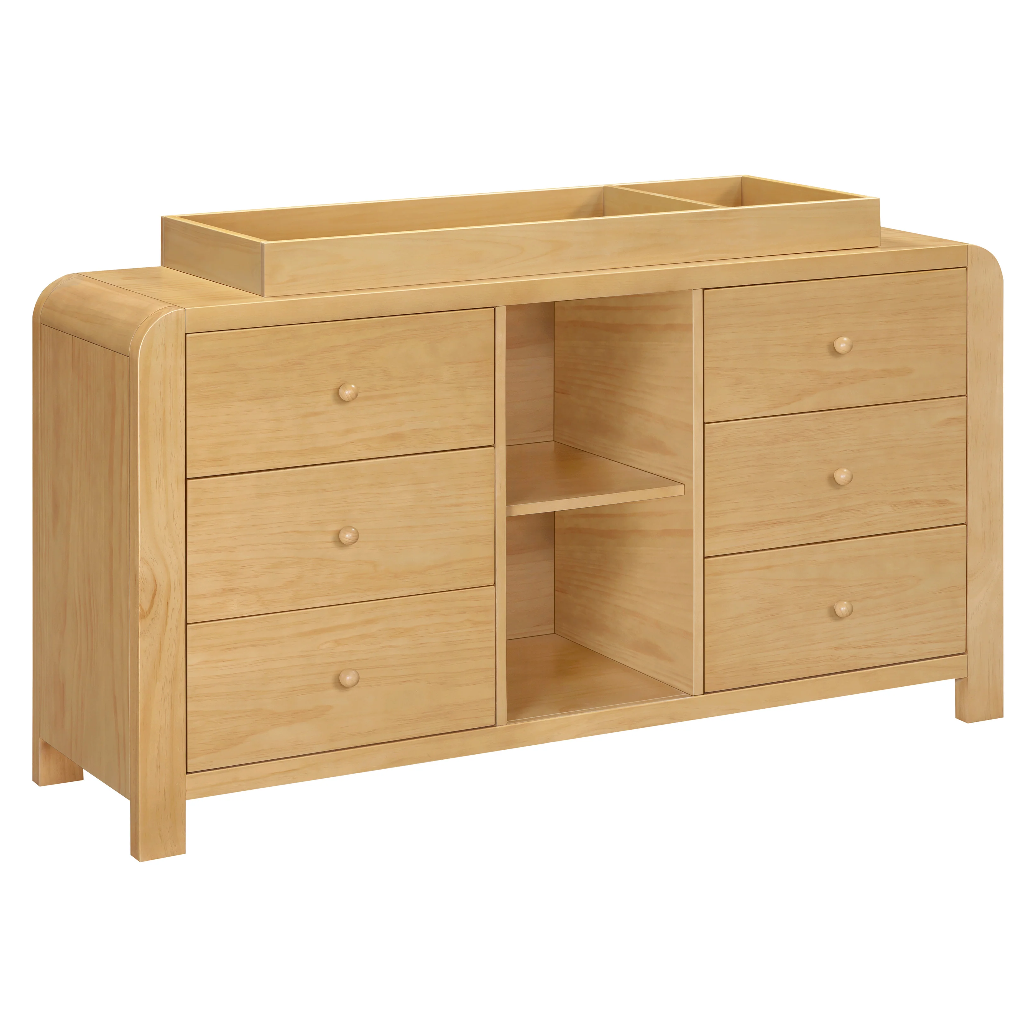 TipToe 6-Drawer Assembled Dresser with Cubbies - Image 11