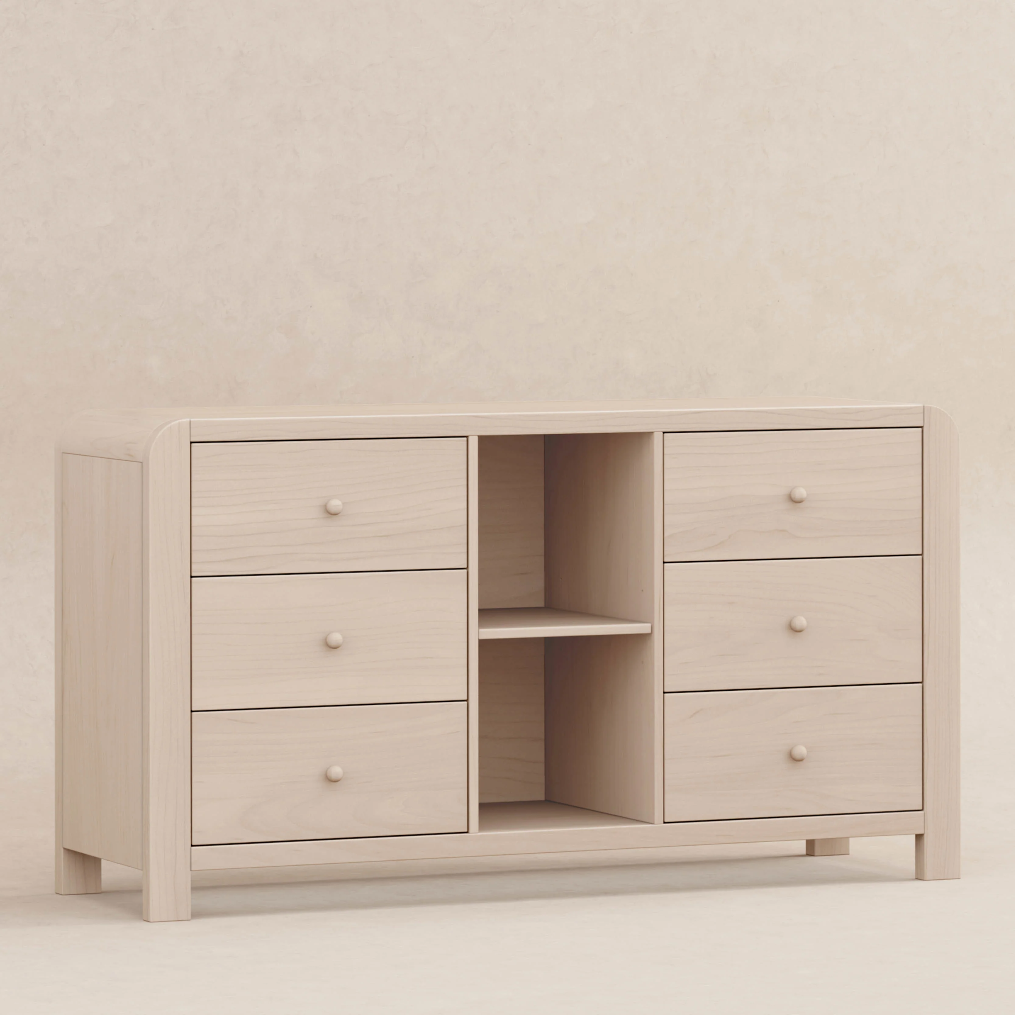 TipToe 6-Drawer Assembled Dresser with Cubbies - Image 12