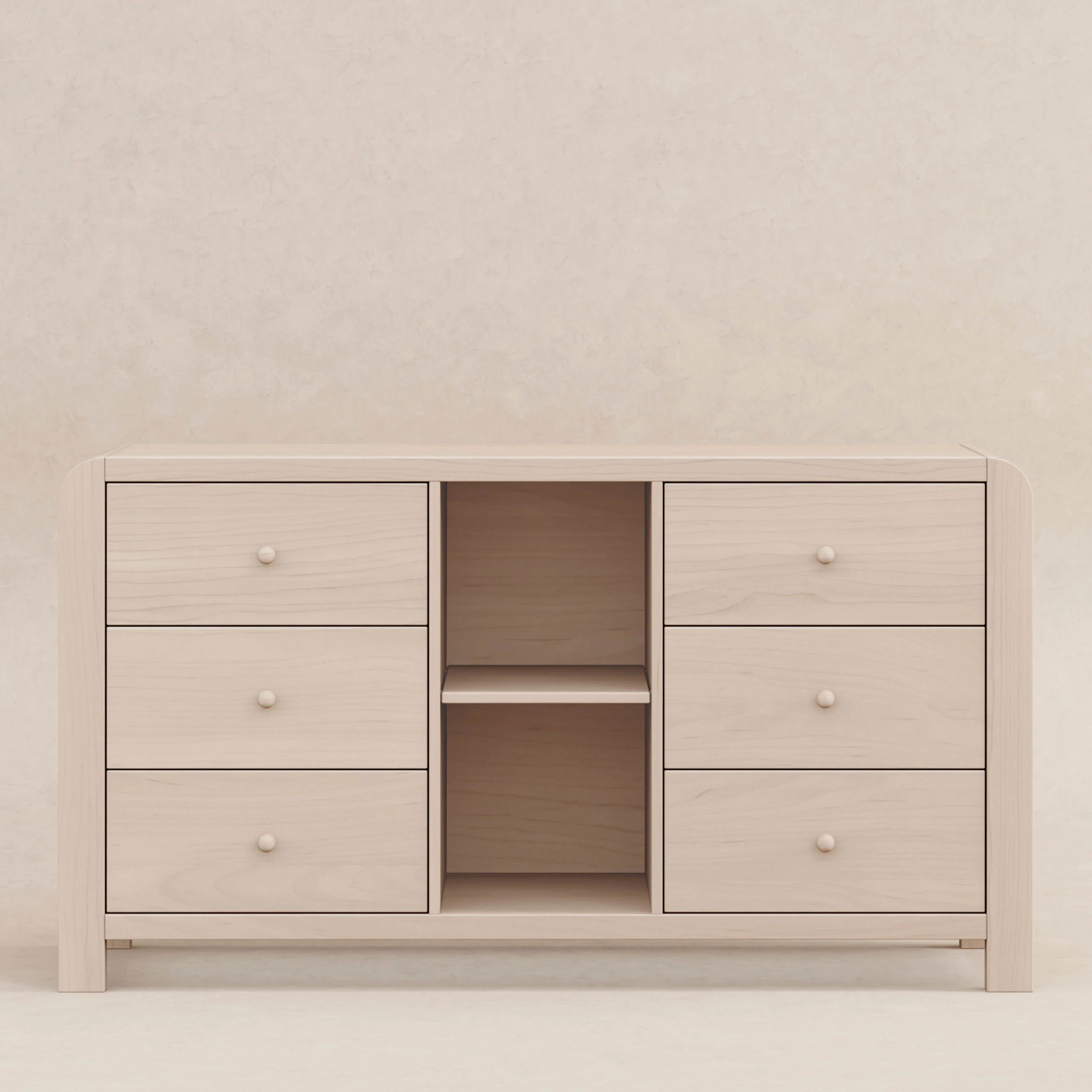 TipToe 6-Drawer Assembled Dresser with Cubbies - Image 13