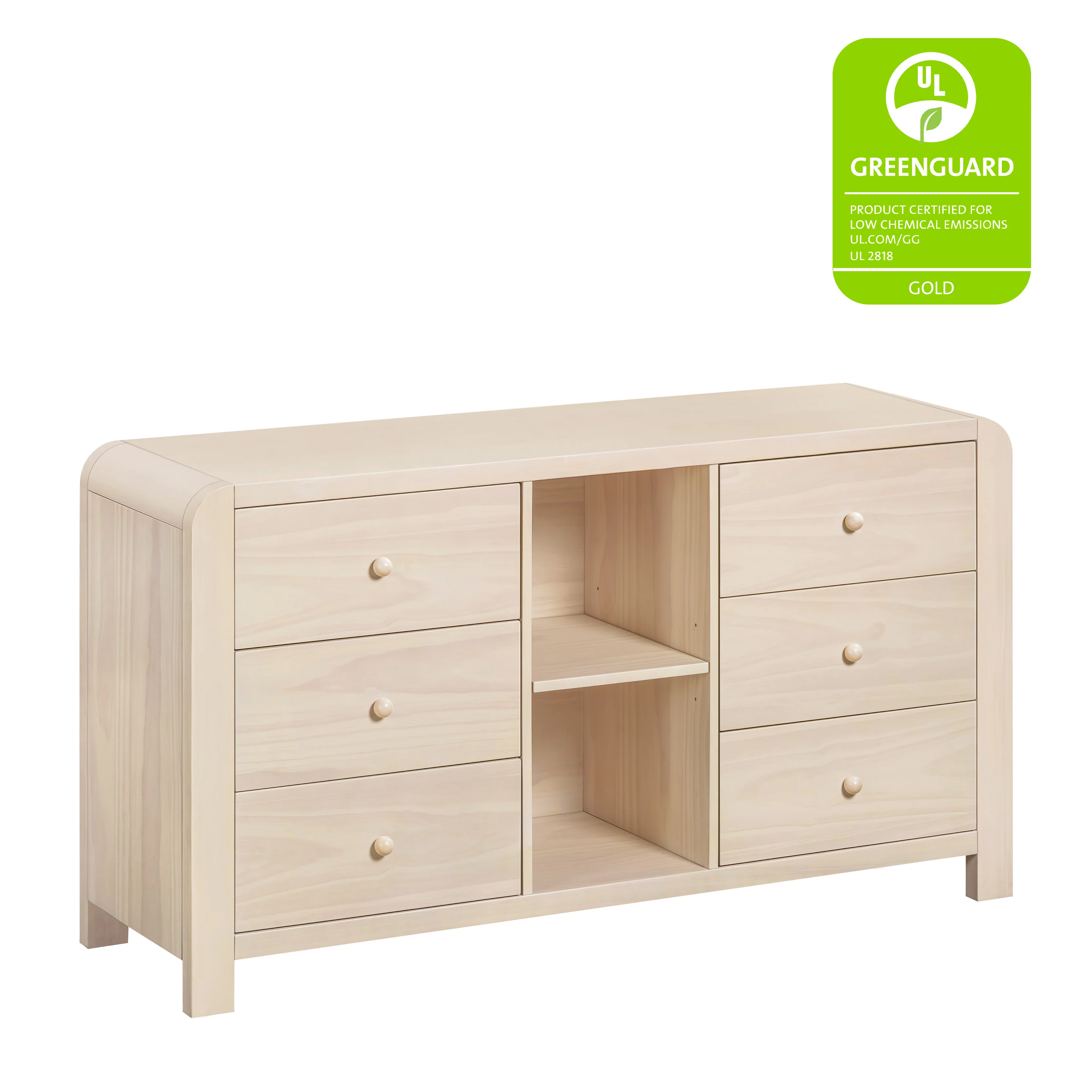 TipToe 6-Drawer Assembled Dresser with Cubbies - Image 14