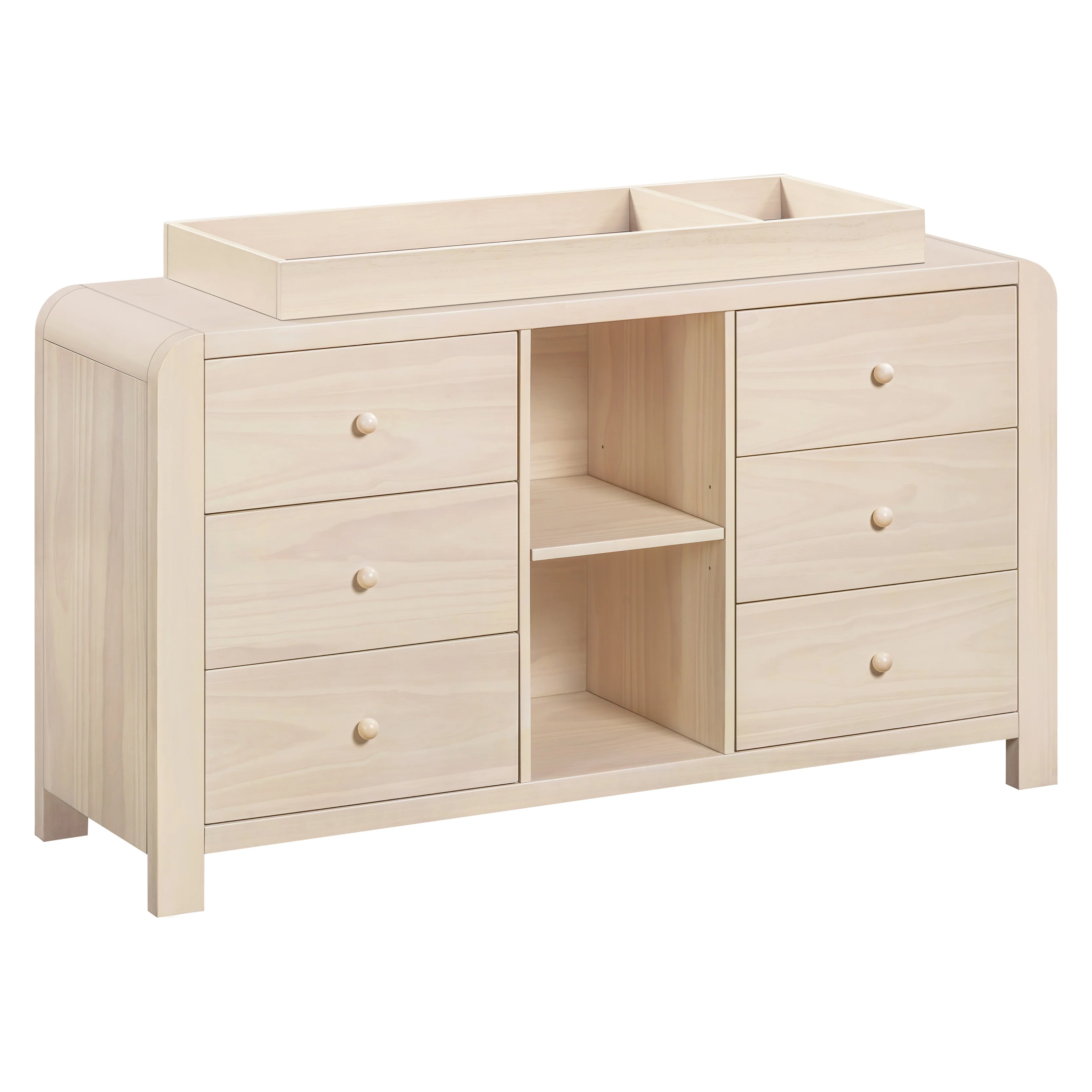 TipToe 6-Drawer Assembled Dresser with Cubbies - Image 19