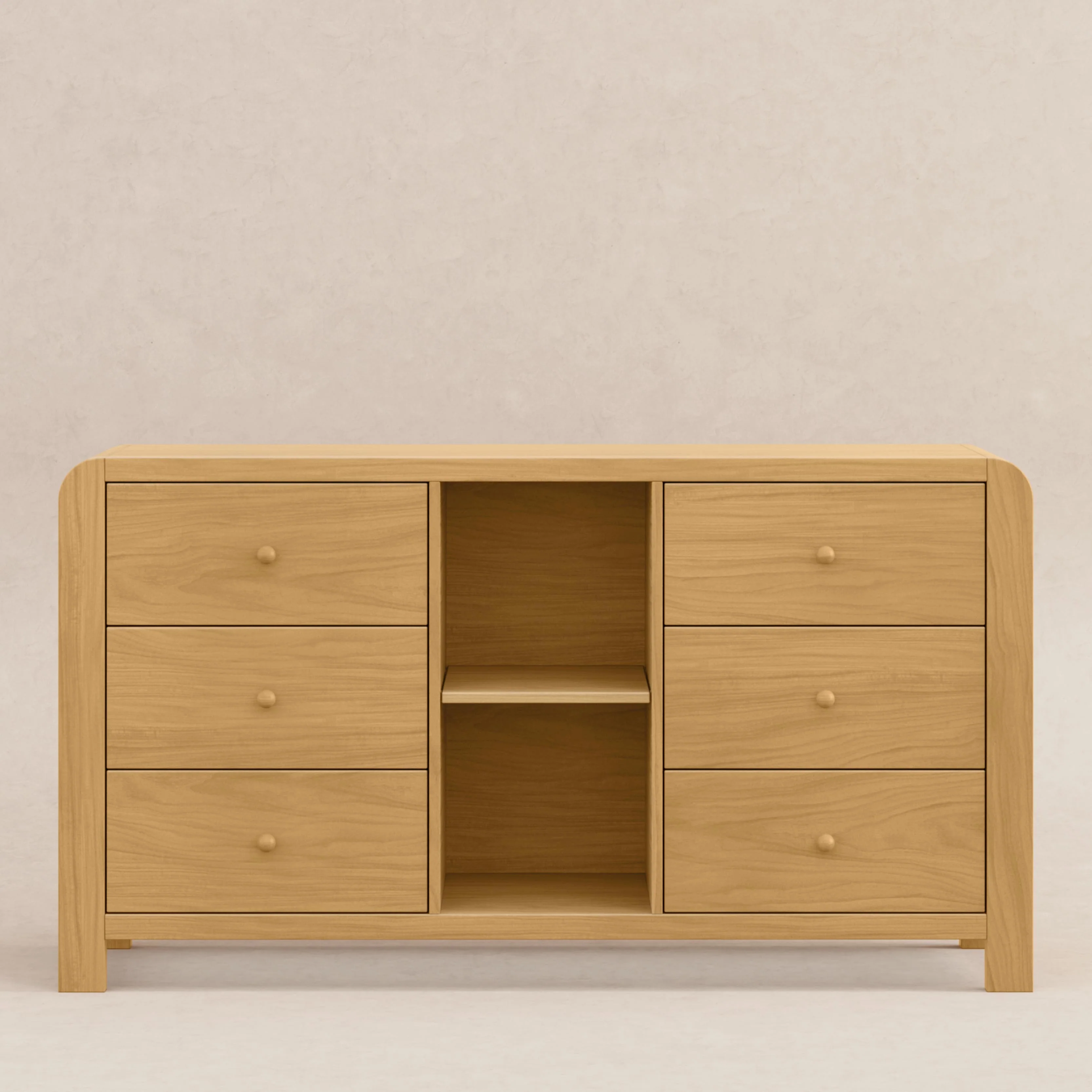 TipToe 6-Drawer Assembled Dresser with Cubbies - Image 5