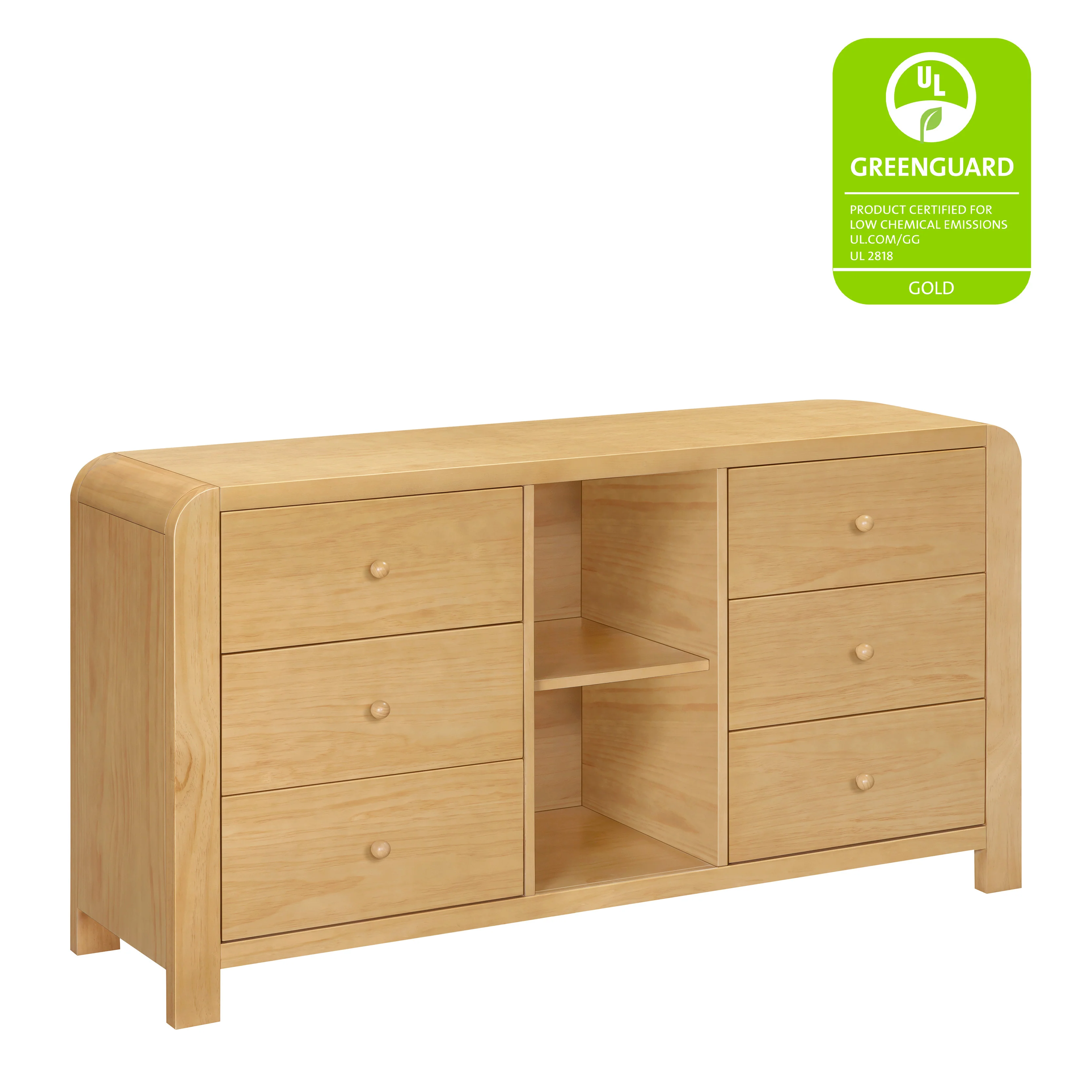 TipToe 6-Drawer Assembled Dresser with Cubbies - Image 6
