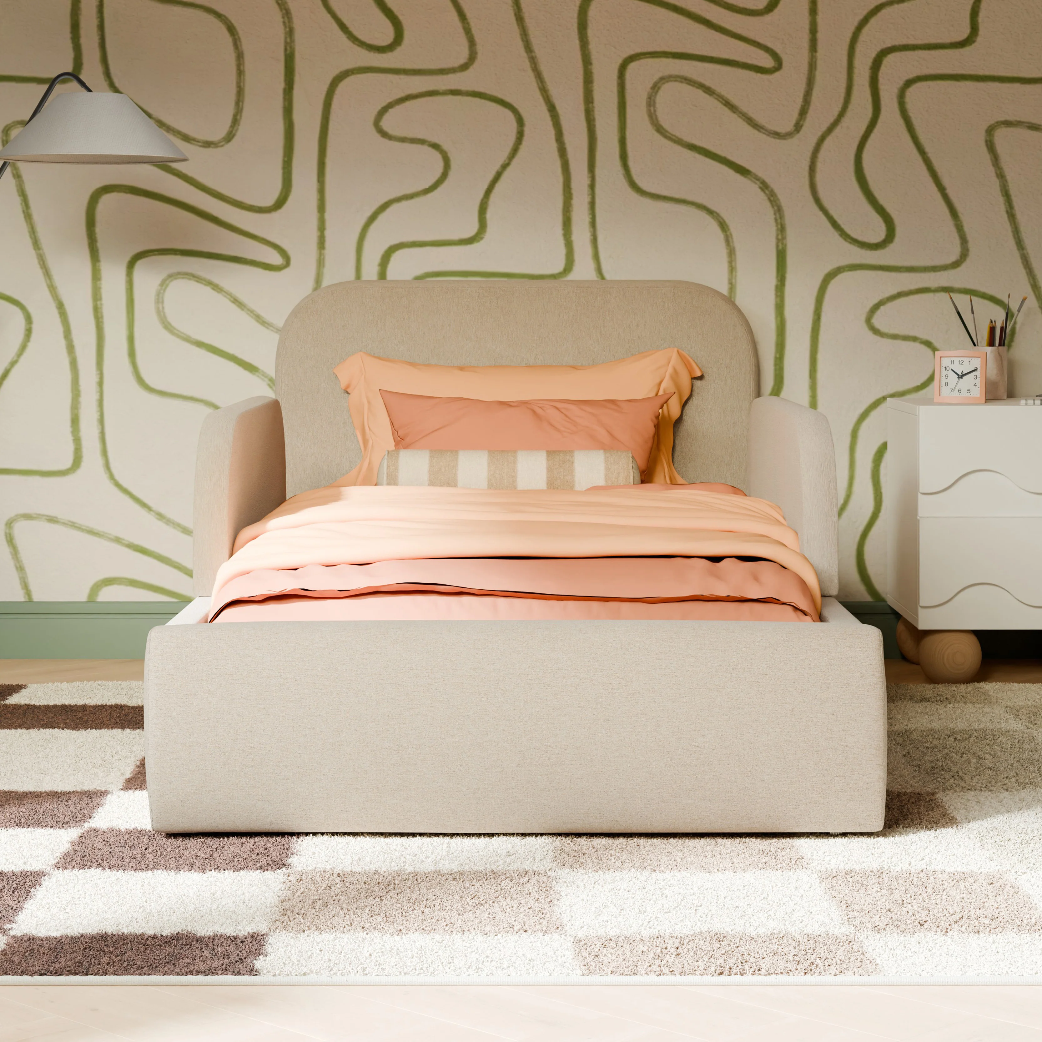 Upholstered Twin/Full Bed Guardrail - Image 8