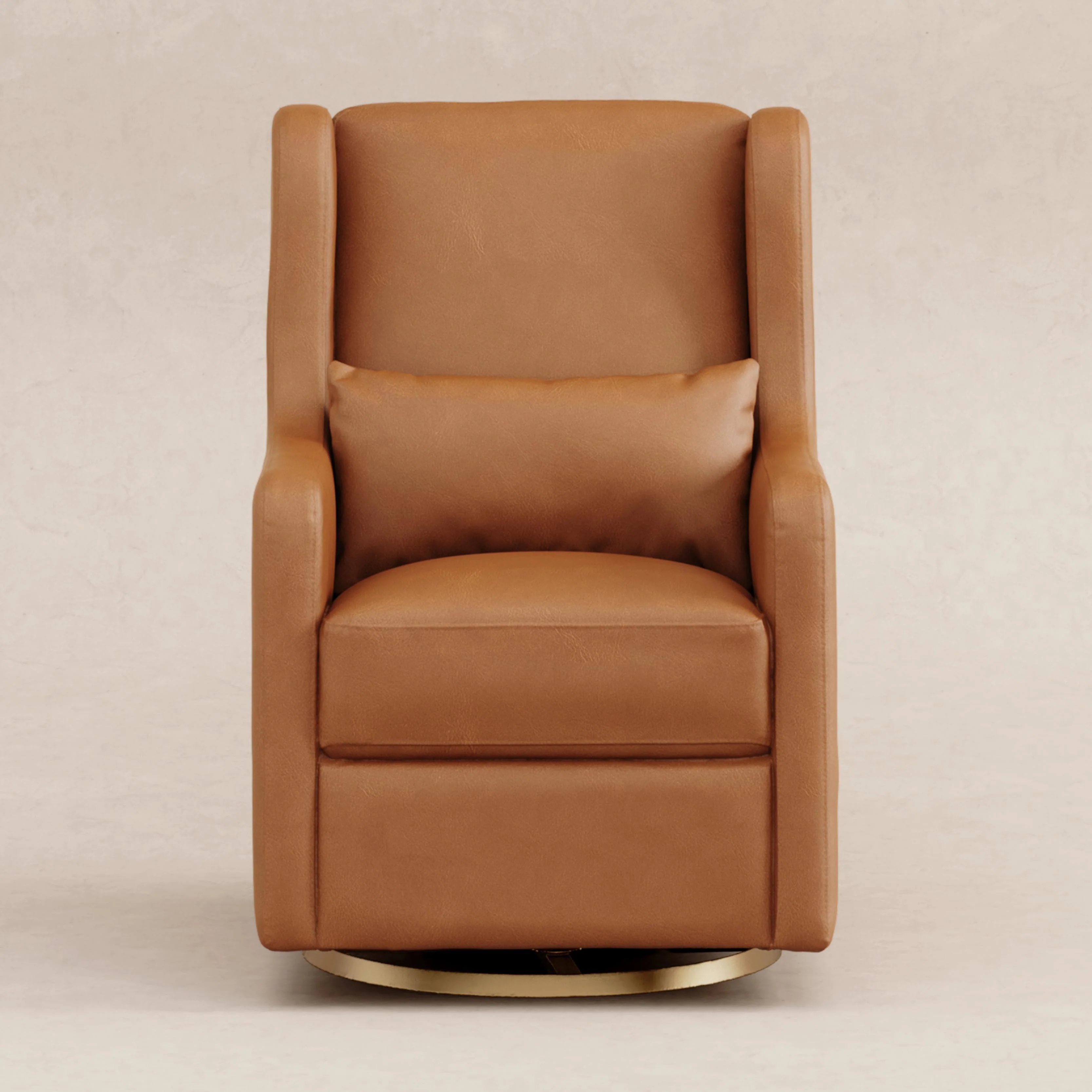 Wally Swivel Glider in Vegan Leather - Image 3