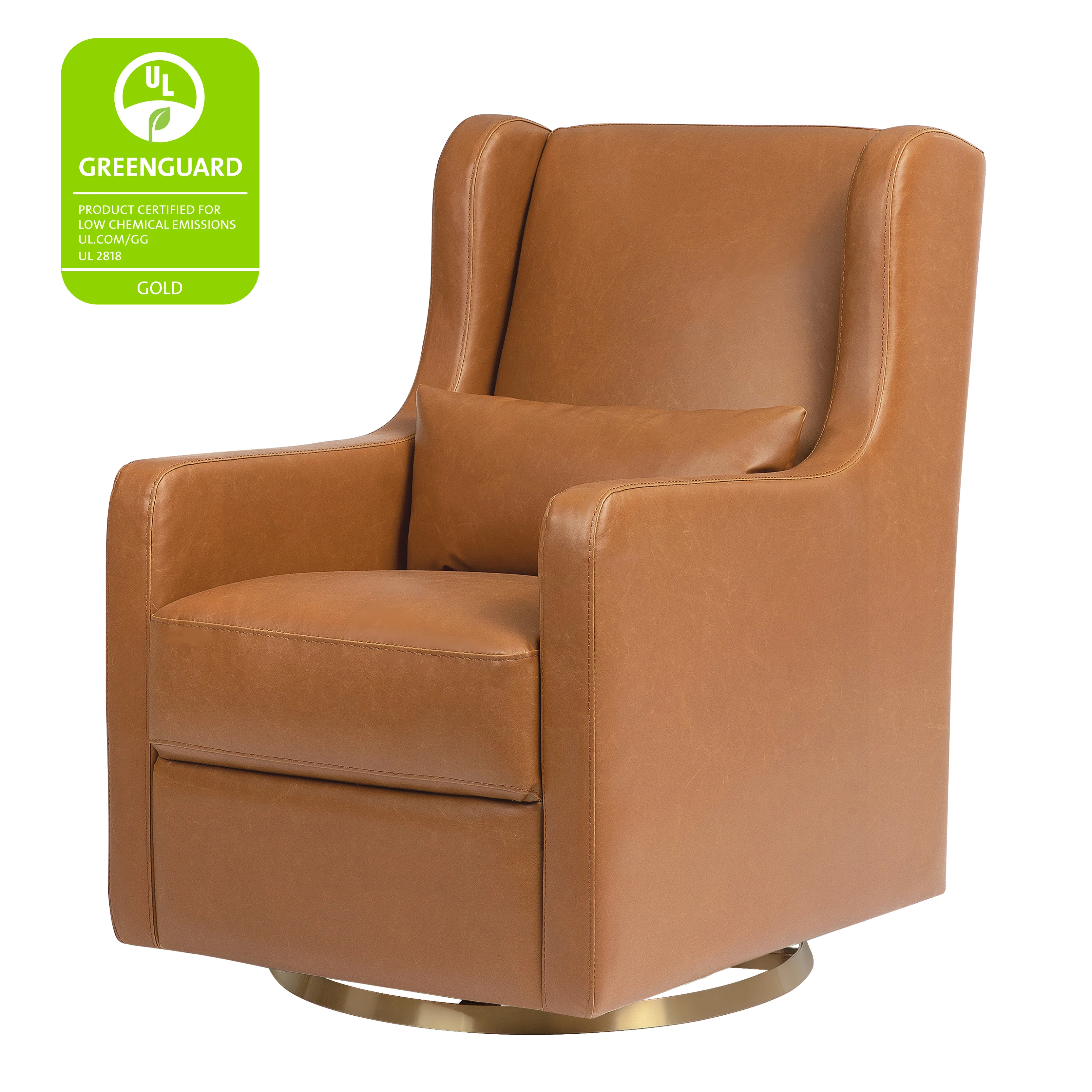 Wally Swivel Glider in Vegan Leather - Image 4