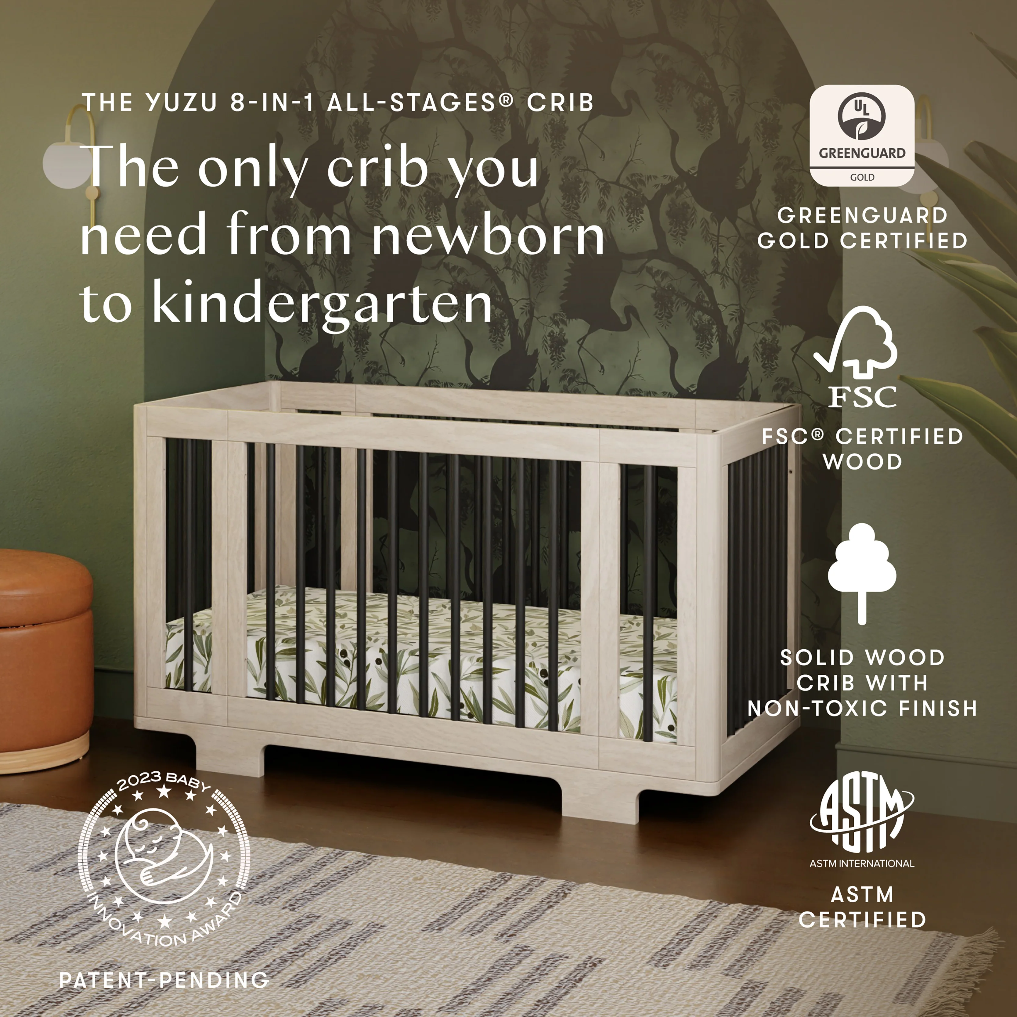 Yuzu 8-in-1 Convertible Crib with All-Stages® Conversion Kits - Image 103
