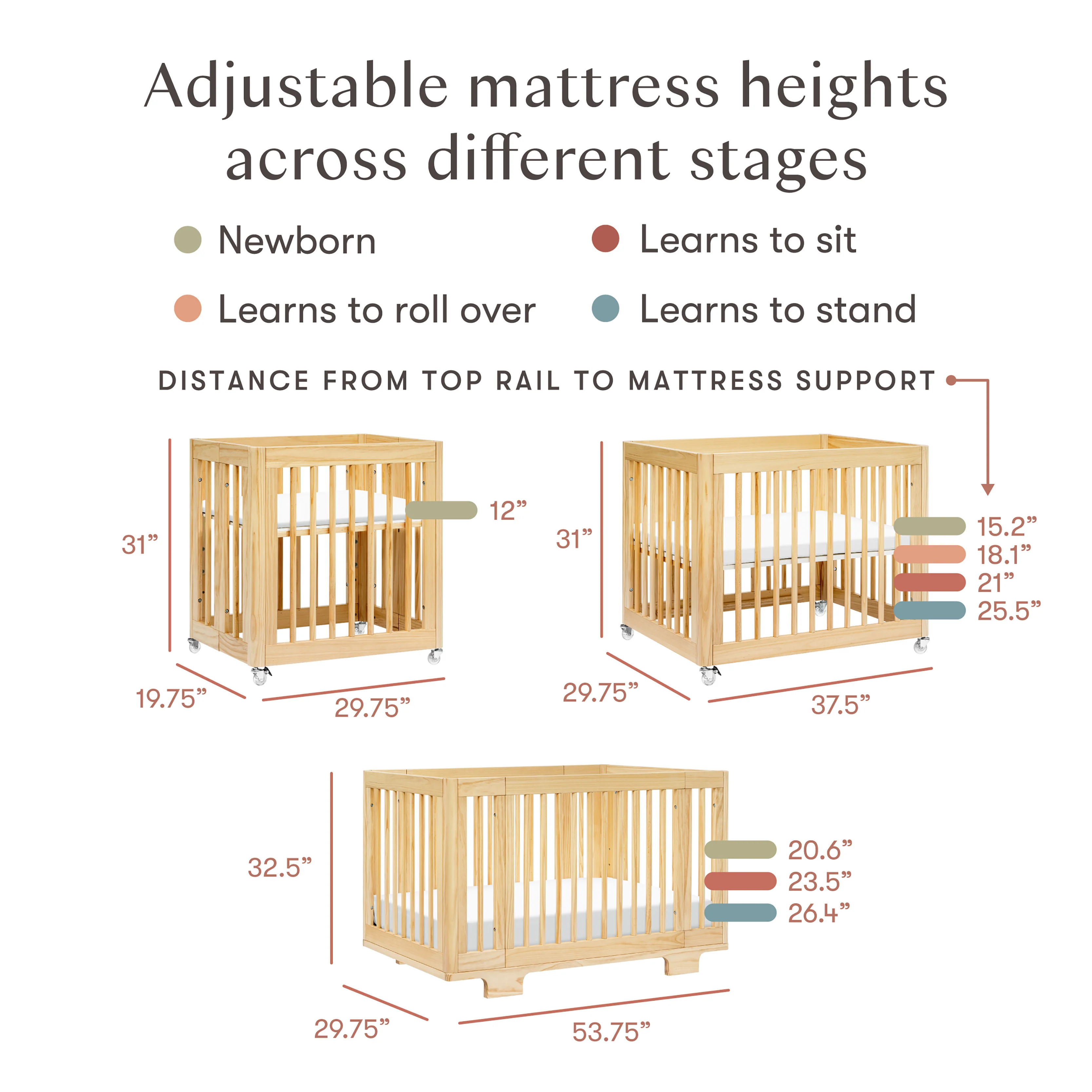 Yuzu 8-in-1 Convertible Crib with All-Stages® Conversion Kits - Image 14