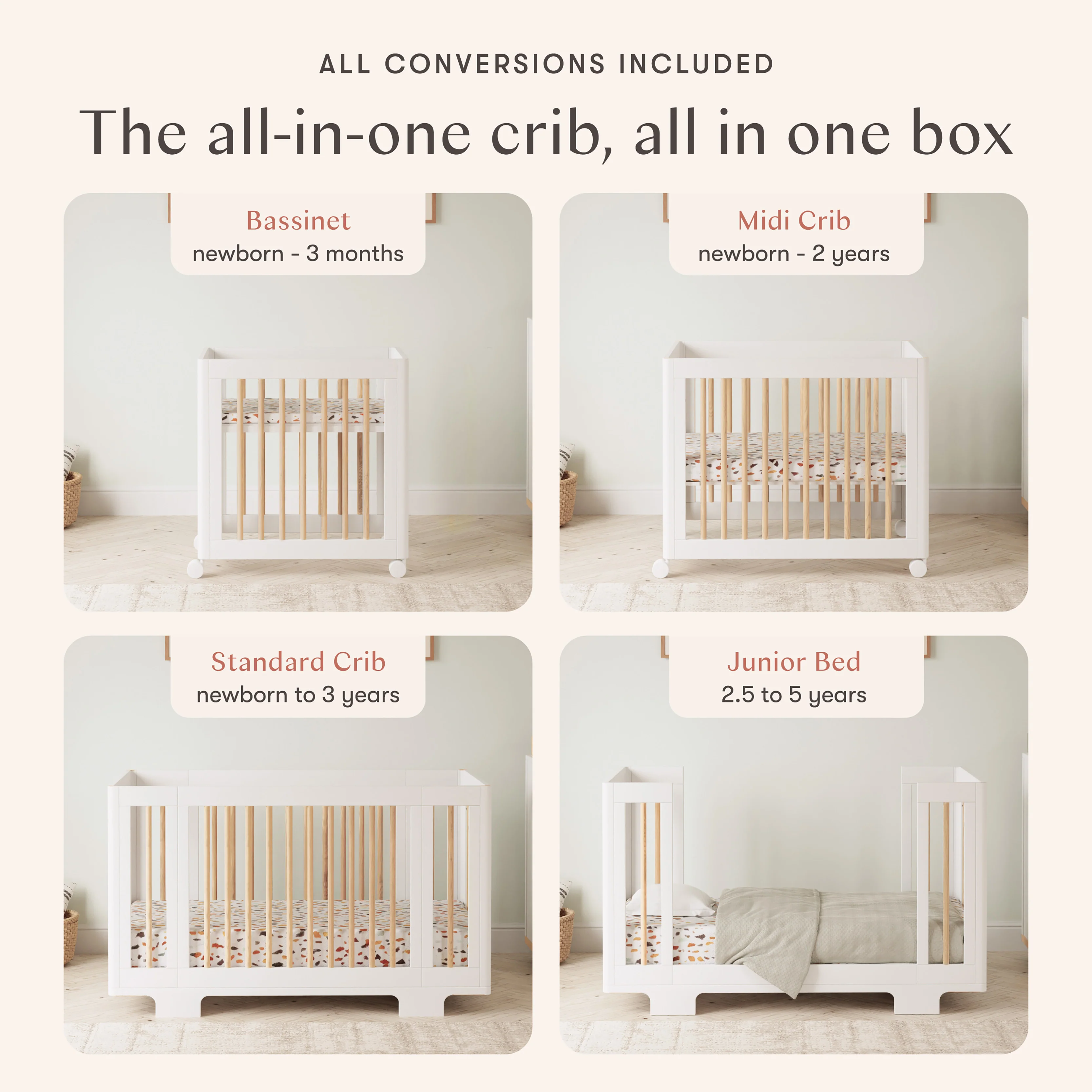 Yuzu 8-in-1 Convertible Crib with All-Stages® Conversion Kits - Image 45