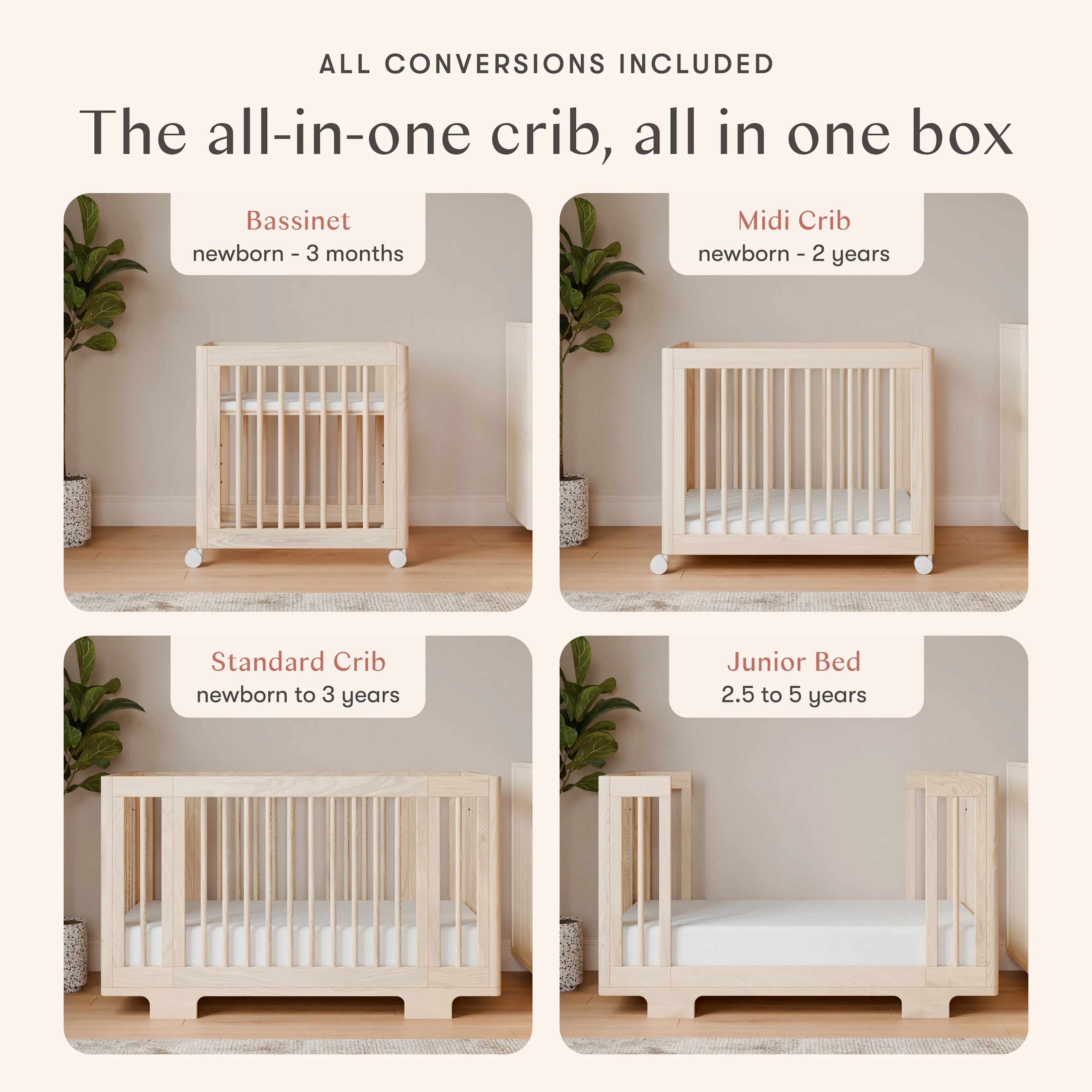 Yuzu 8-in-1 Convertible Crib with All-Stages® Conversion Kits - Image 83