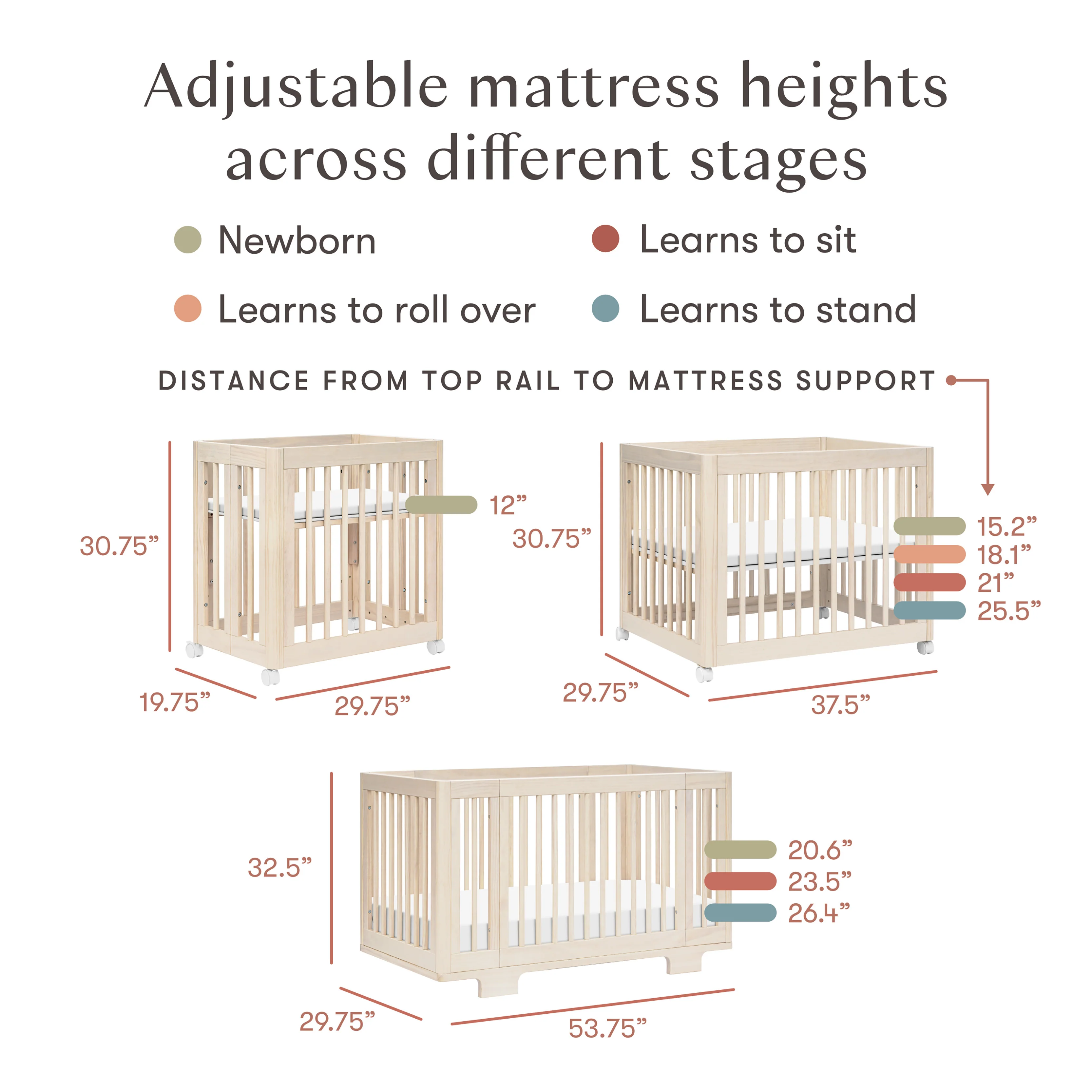 Yuzu 8-in-1 Convertible Crib with All-Stages® Conversion Kits - Image 93